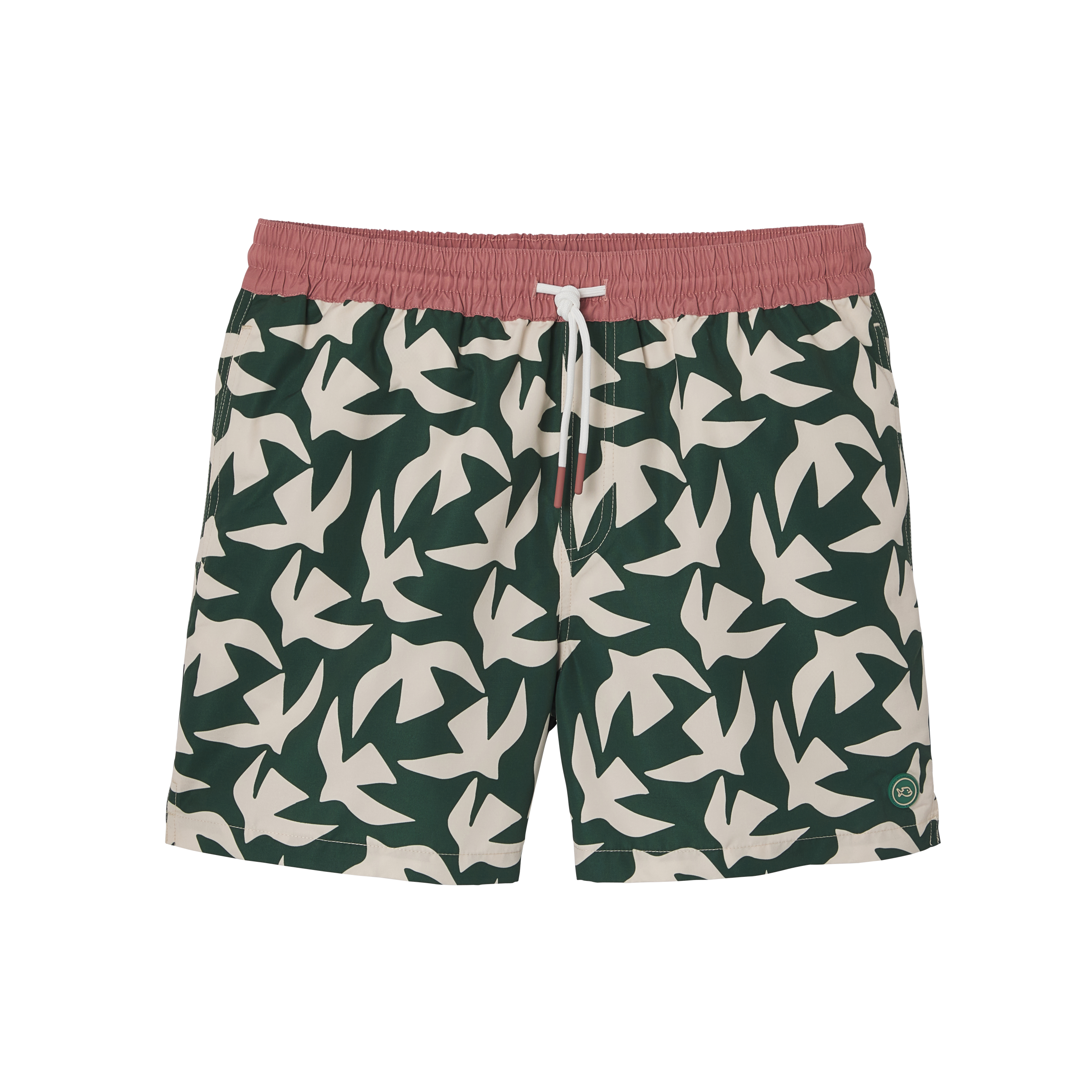 Recycled polyester swim shorts BILLYBELT Green