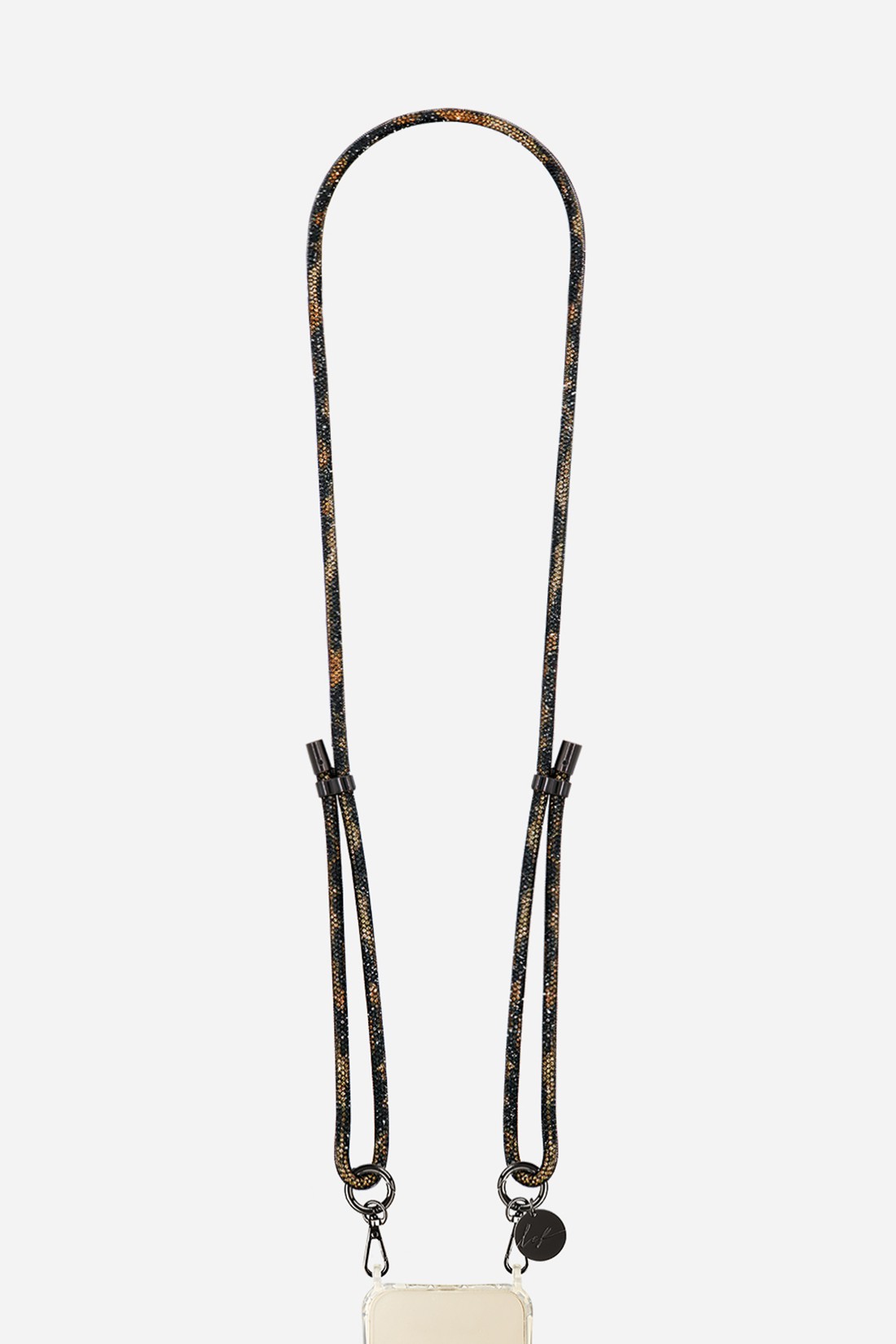 Phone cord in rhinestones LA COQUE FRANCAISE Multicolored