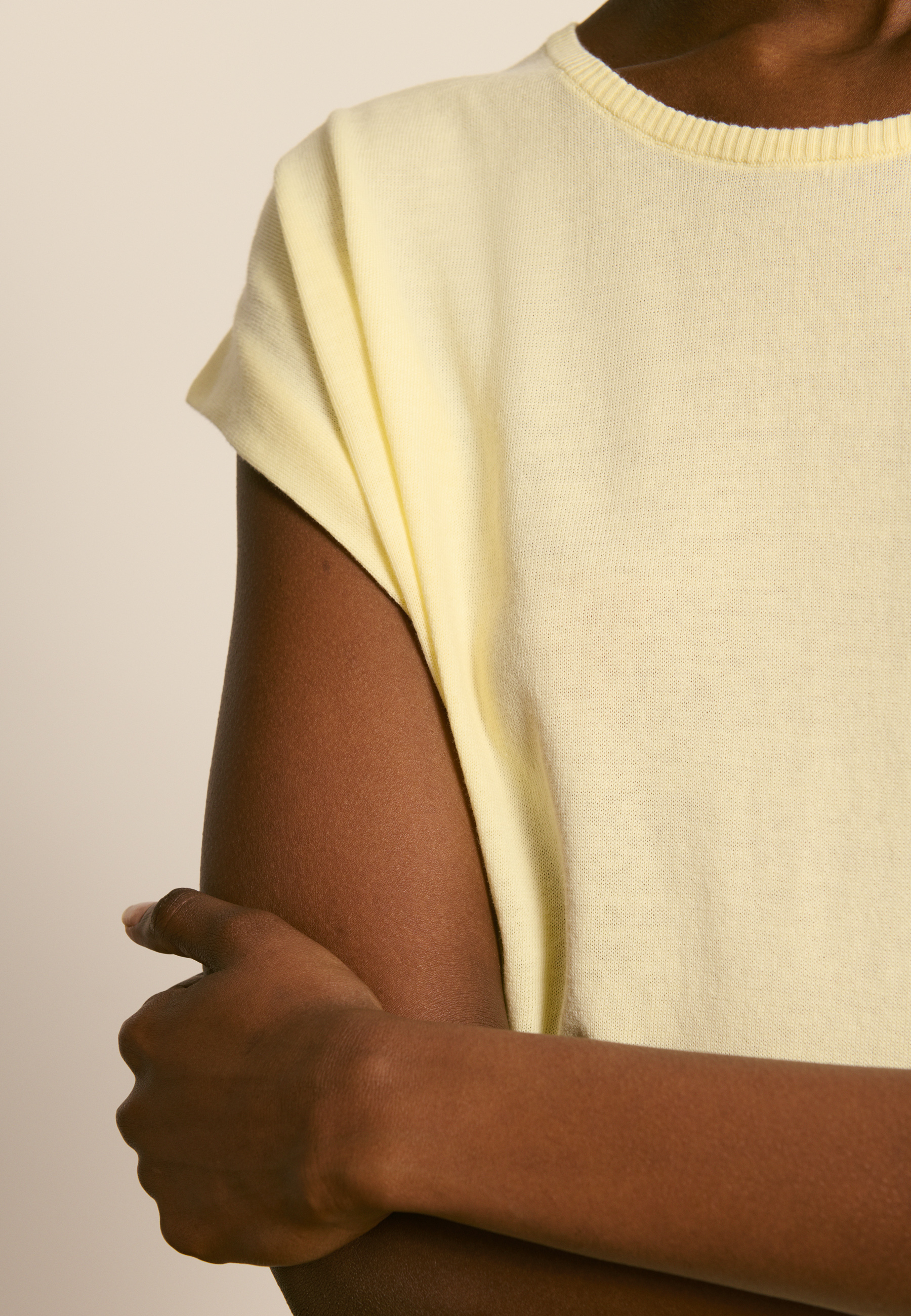 T-shirt en coton biologique MAISON MONTAGUT Jaune