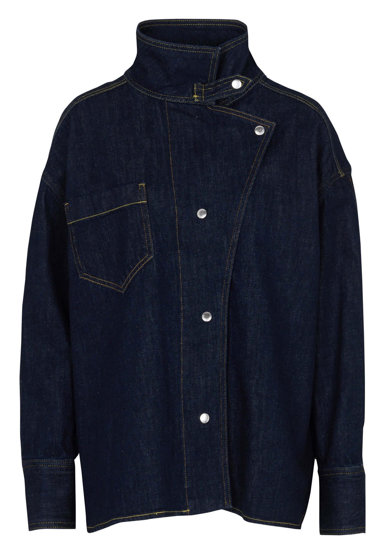 Veste en jean oversize en coton MARGAUX LONNBERG Bleu