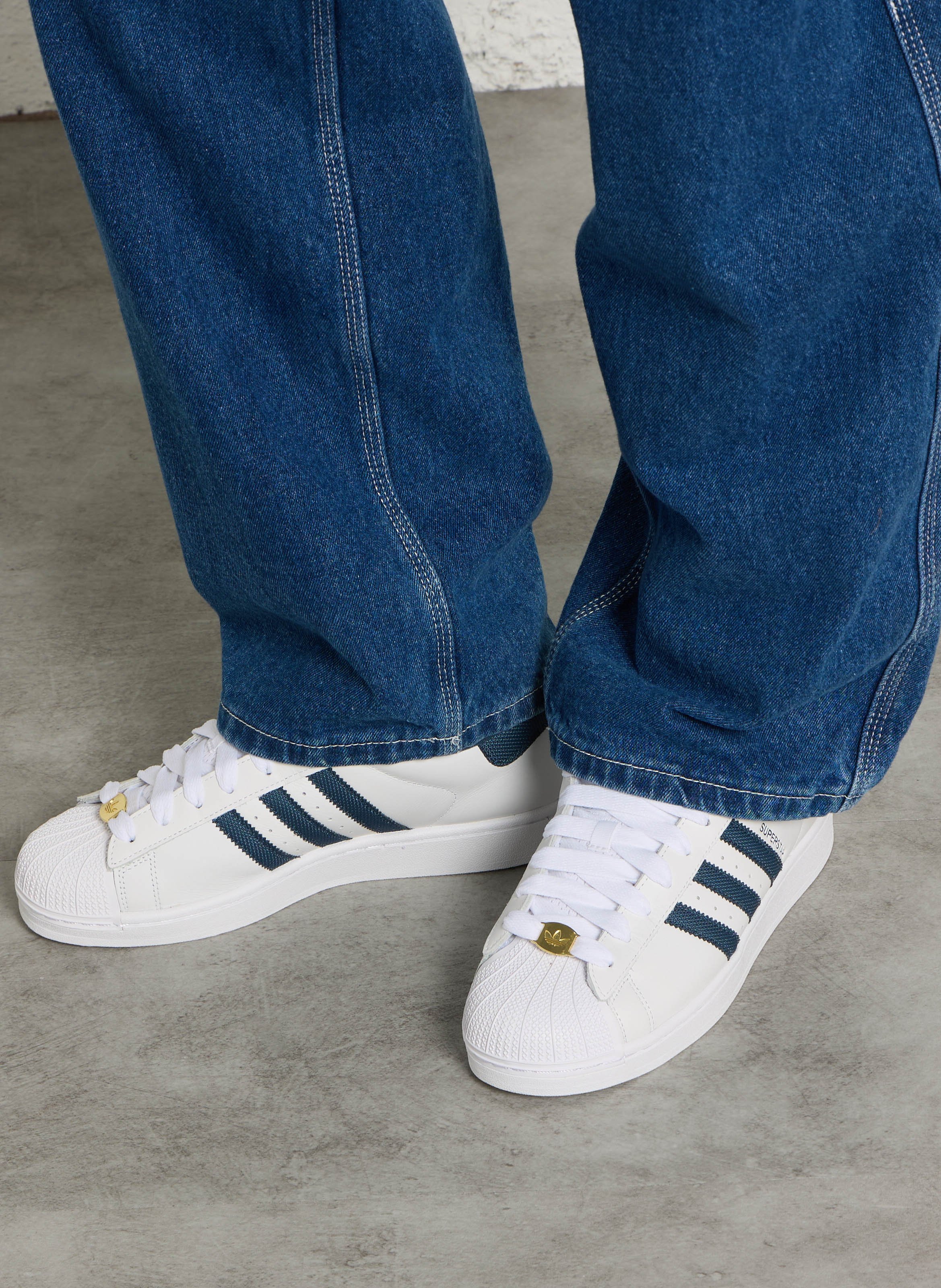 Baskets basses à lacets ADIDAS Blanc