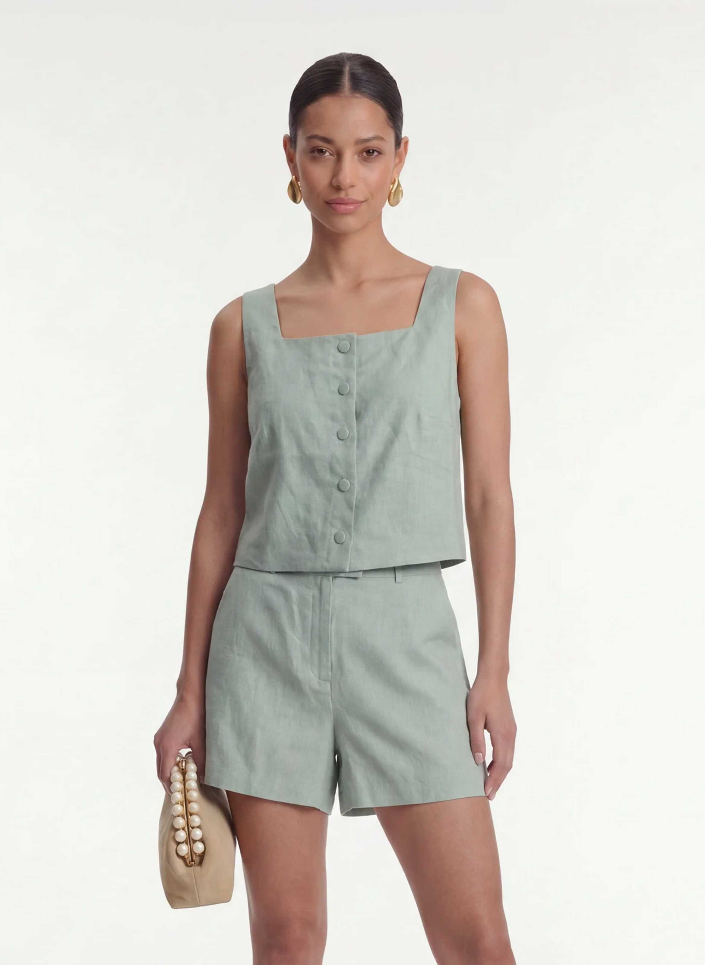Linnen cropped top KOOKAI