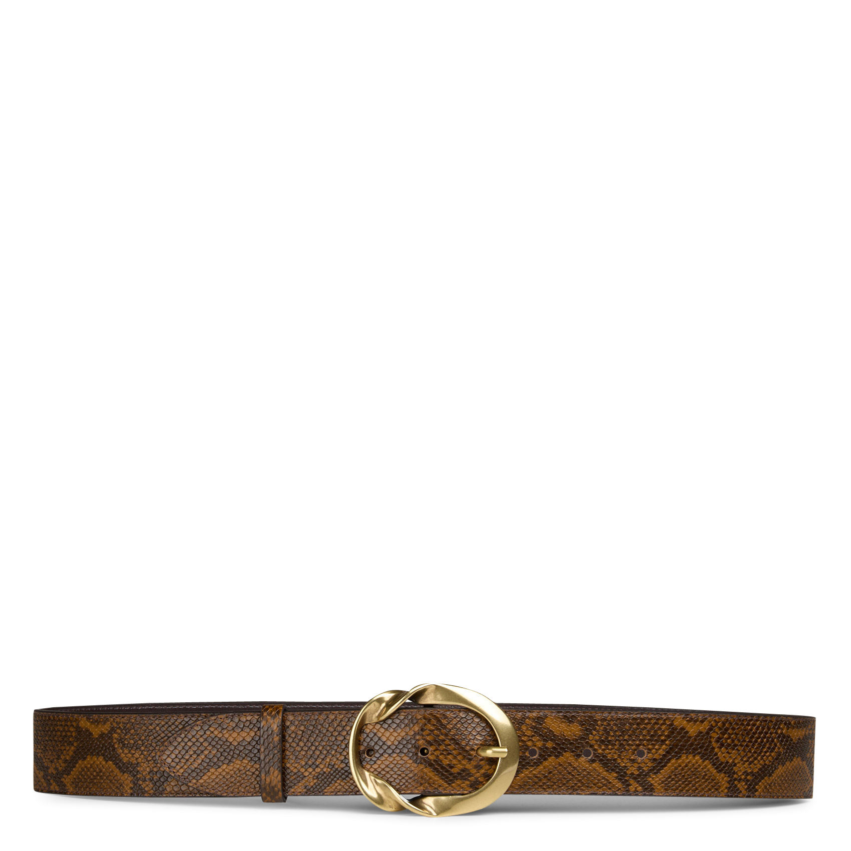 Cinturón de piel MAISON 123 Beige
