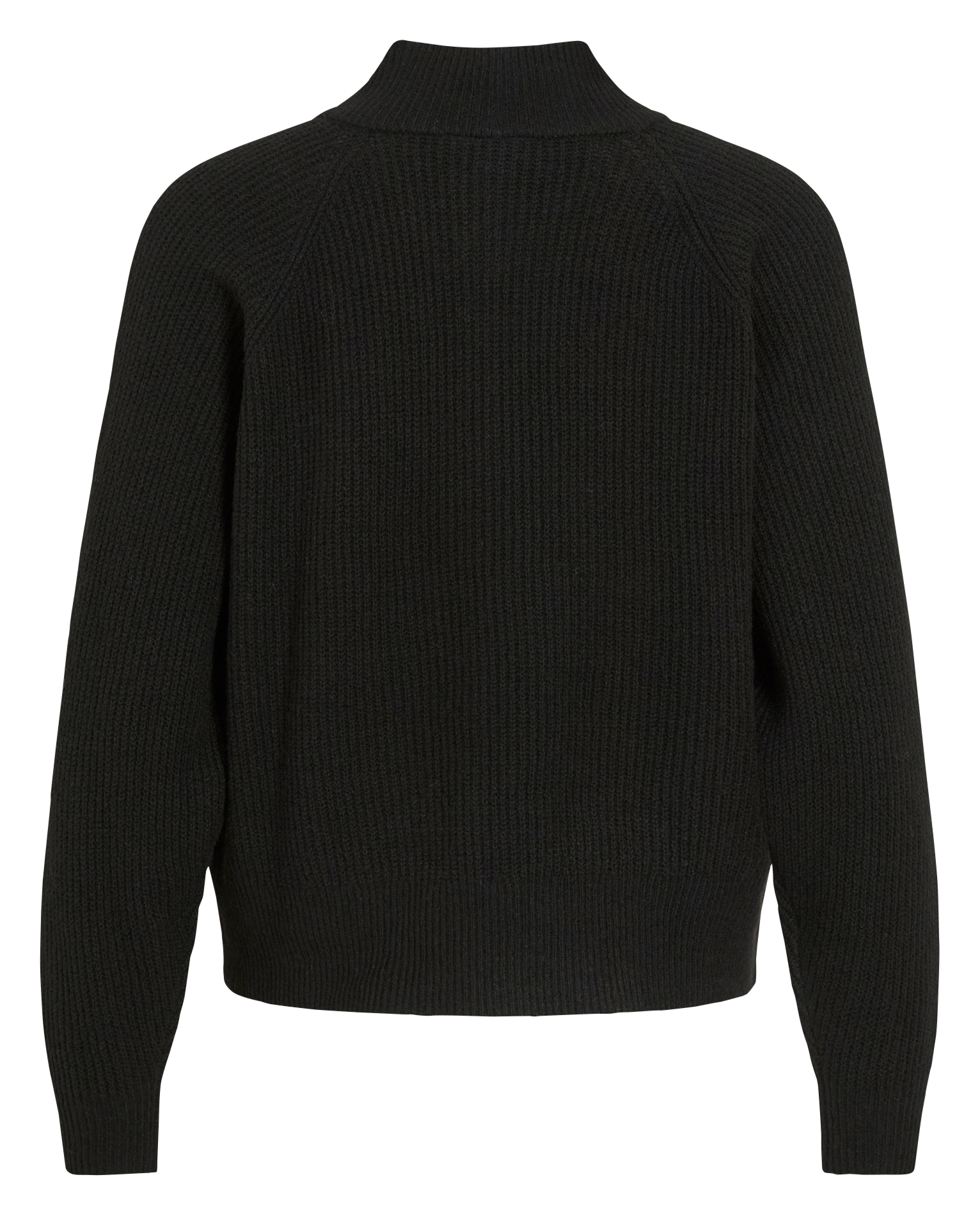 Pull droit col montant en maille VILA Noir