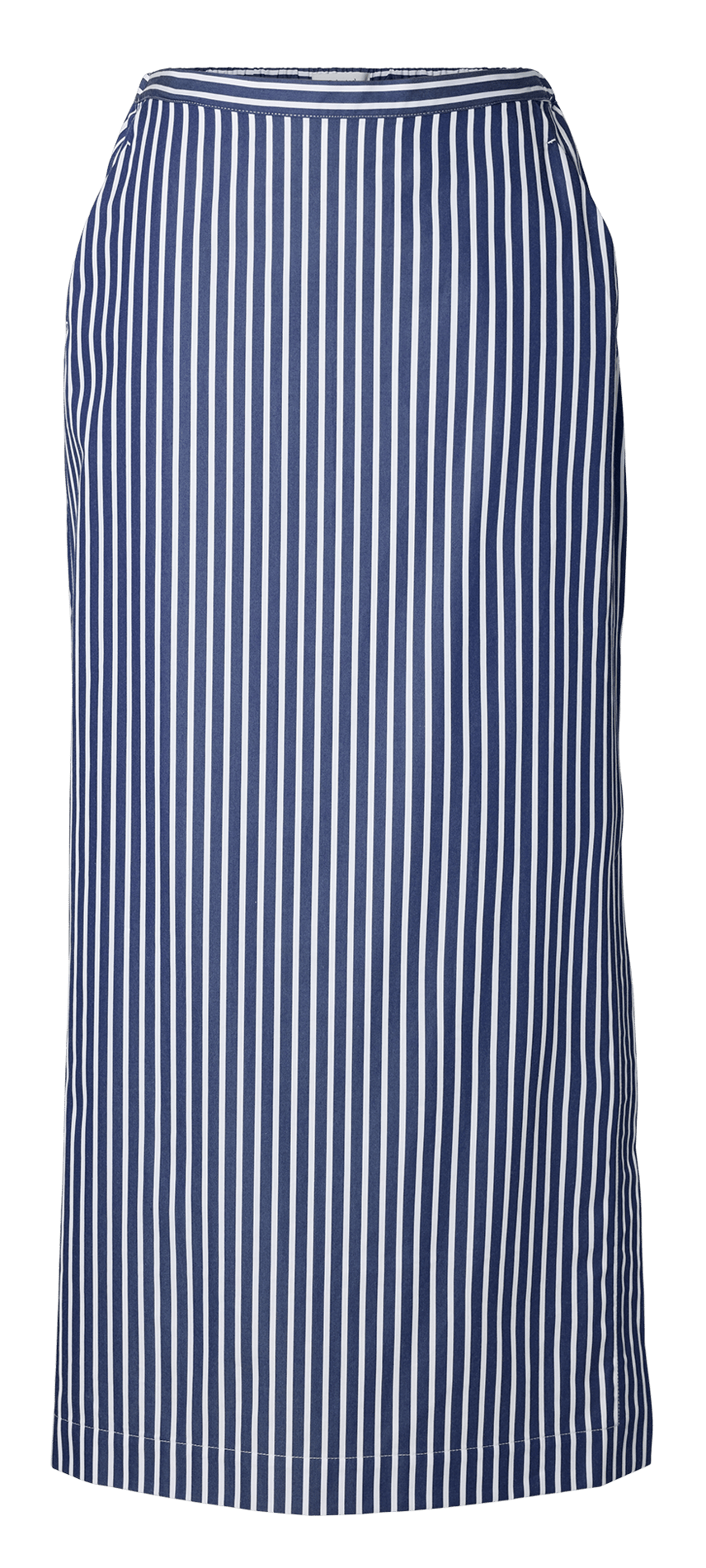 Gerade geschnittener Maxirock aus Baumwolle SELECTED Blau