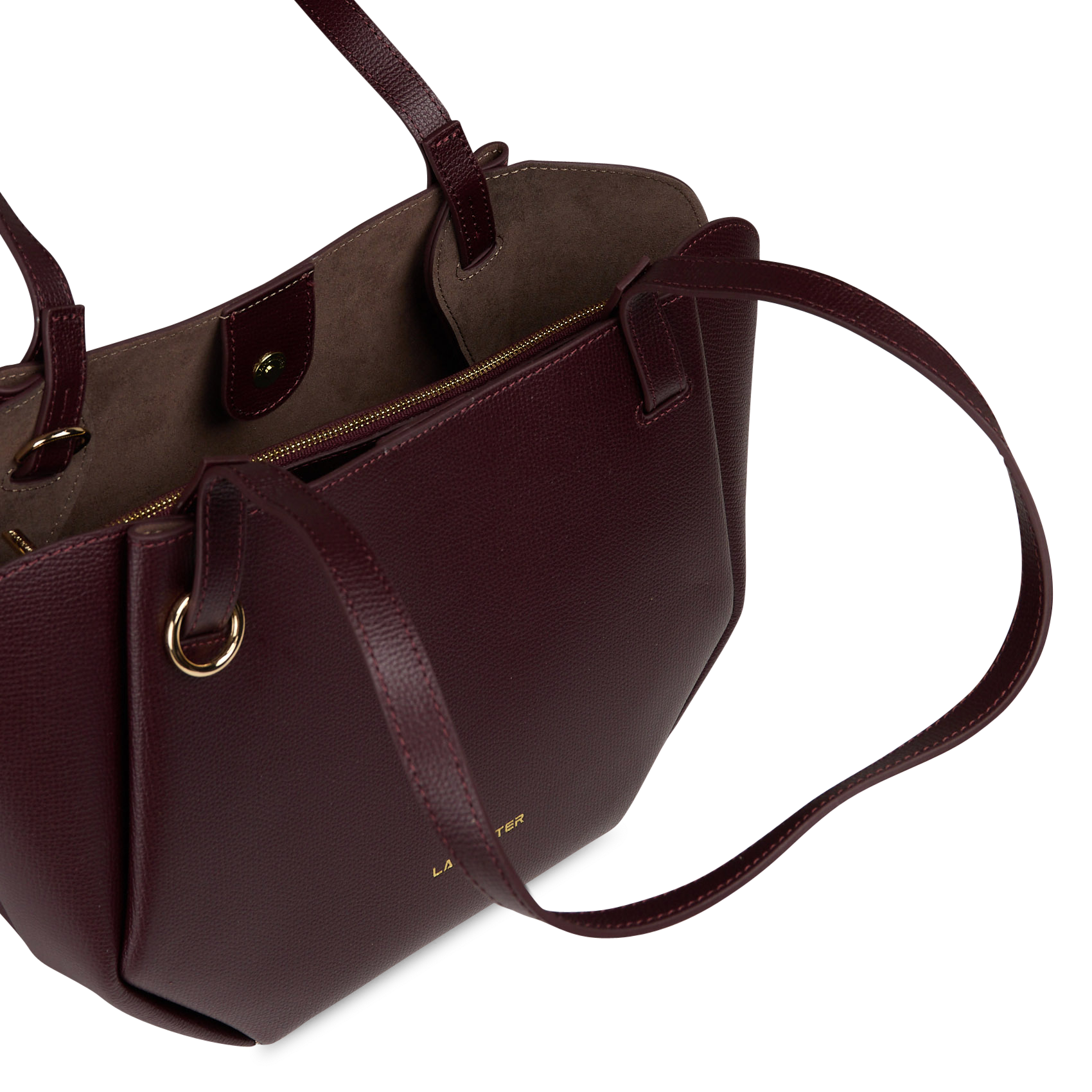 Leren driehoekige tas | Rood LANCASTER PARIS Dames