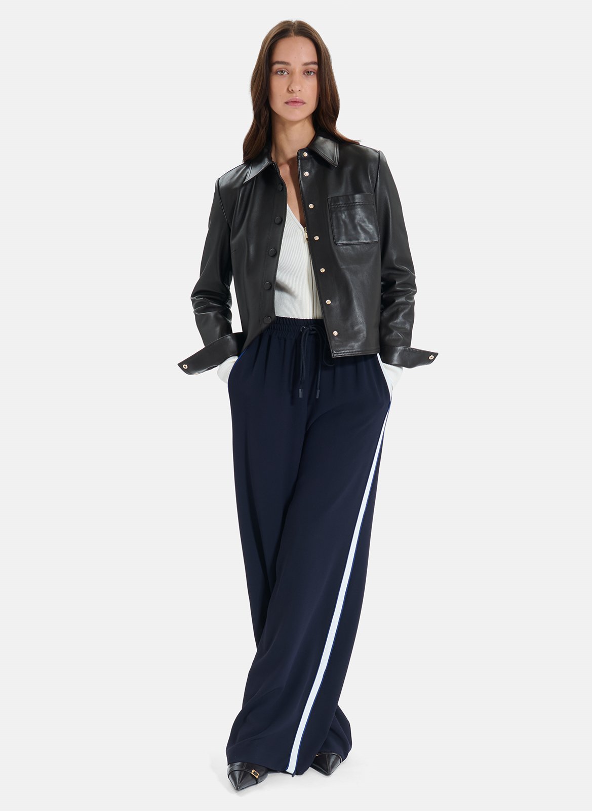 Wide leg straight joggers ZAPA Blue