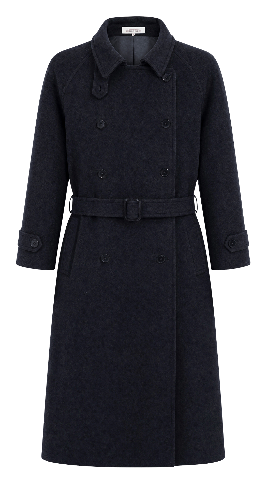 Long belted plain trench coat GERARD DAREL Grey