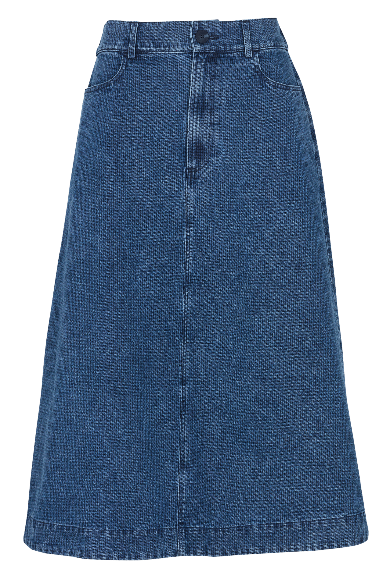 Jupe longue denim en coton SUZIE WINKLE