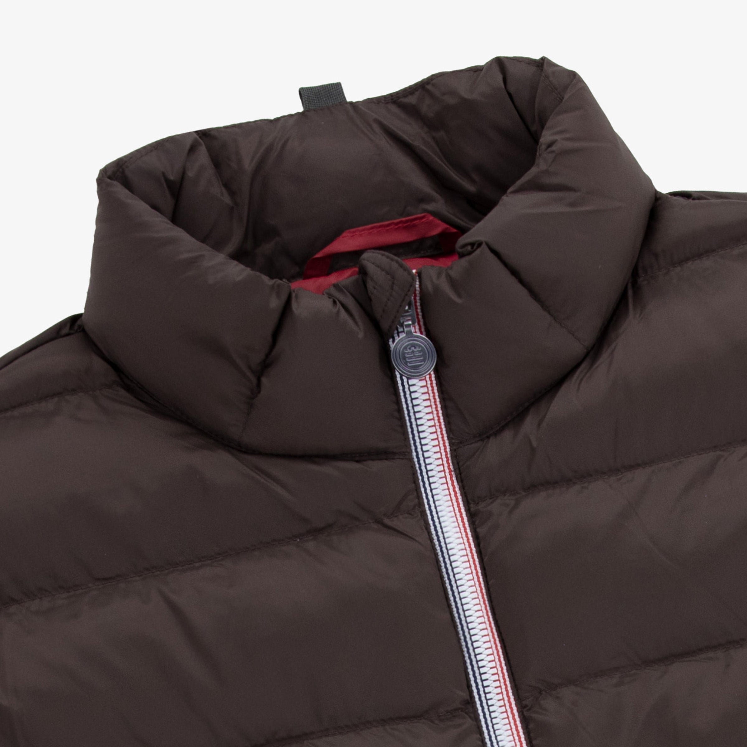 Long-sleeved puffer jacket SERGE BLANCO Brown
