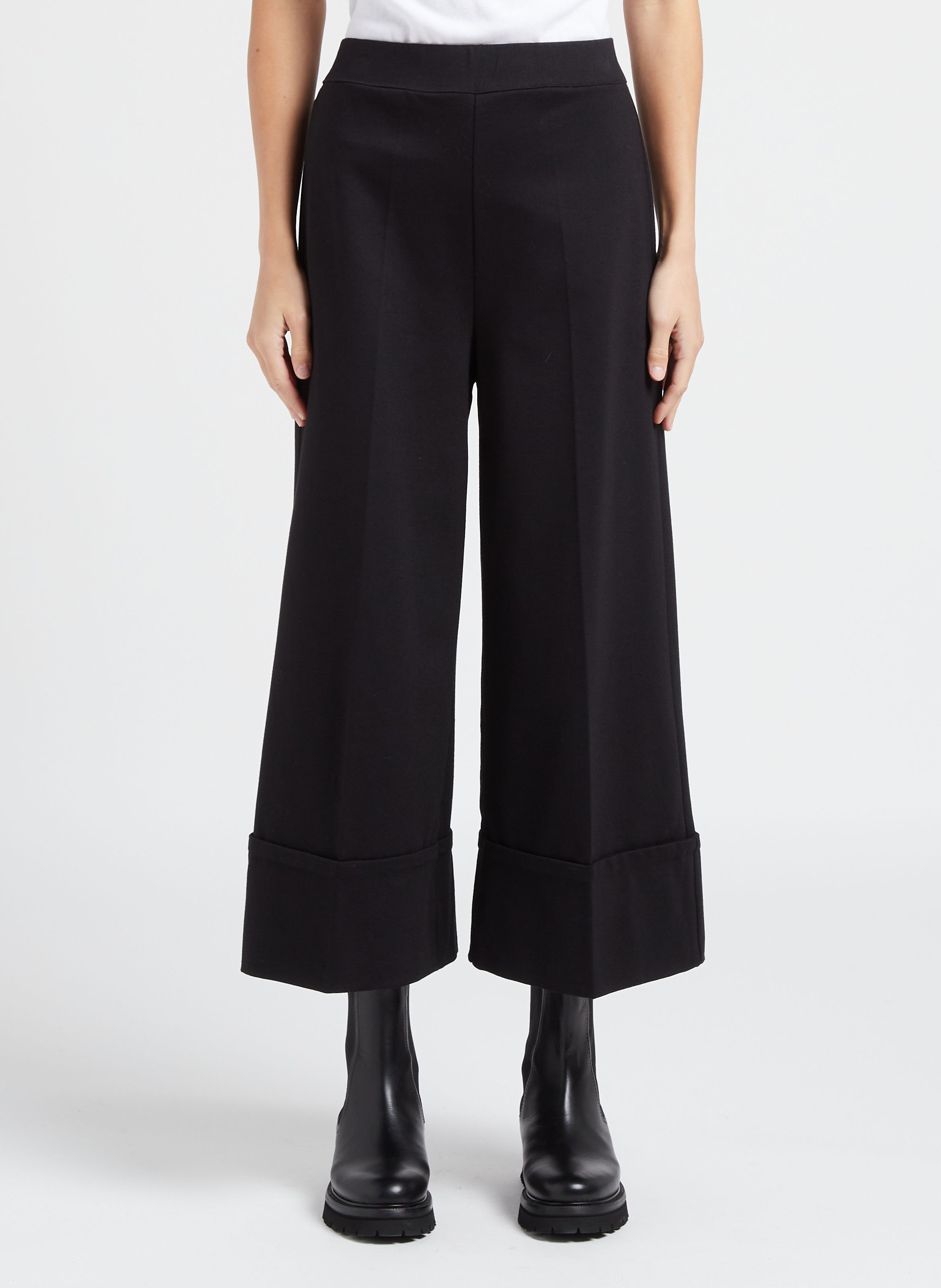 Pantalon tobillero negro discount mujer