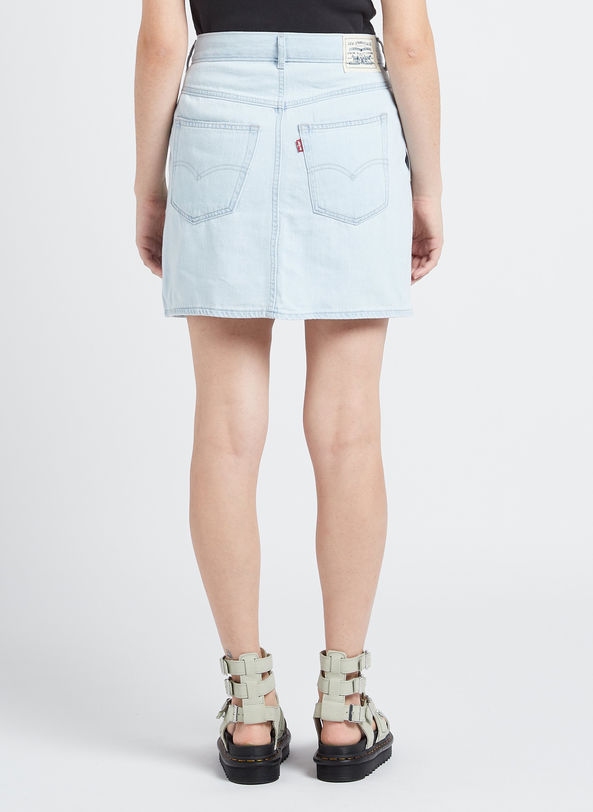 Korte spijkerrok | katoenblend LEVI'S Blauw