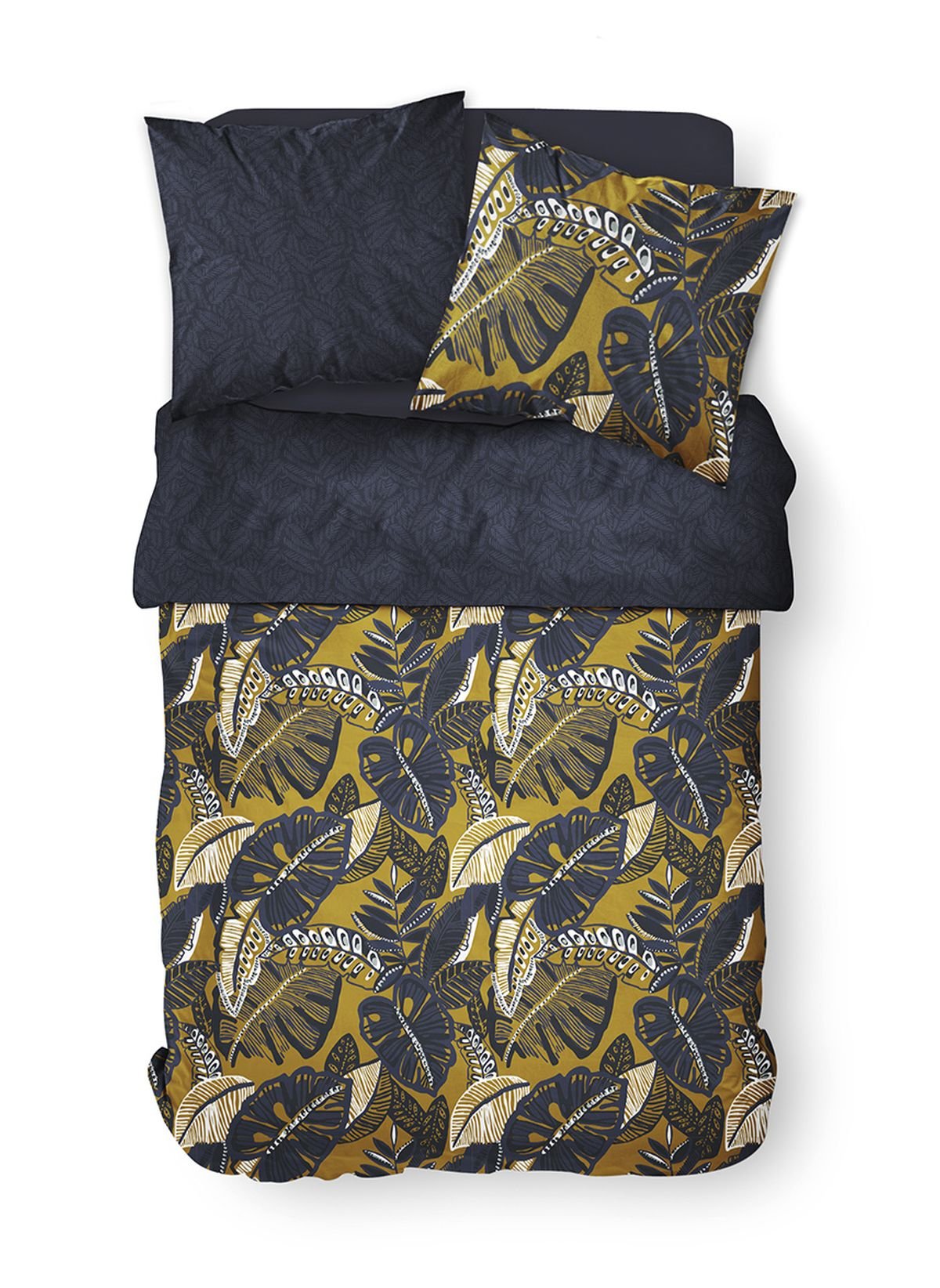 Printed cotton bedding set TODAY LINGE DE MAISON Blue