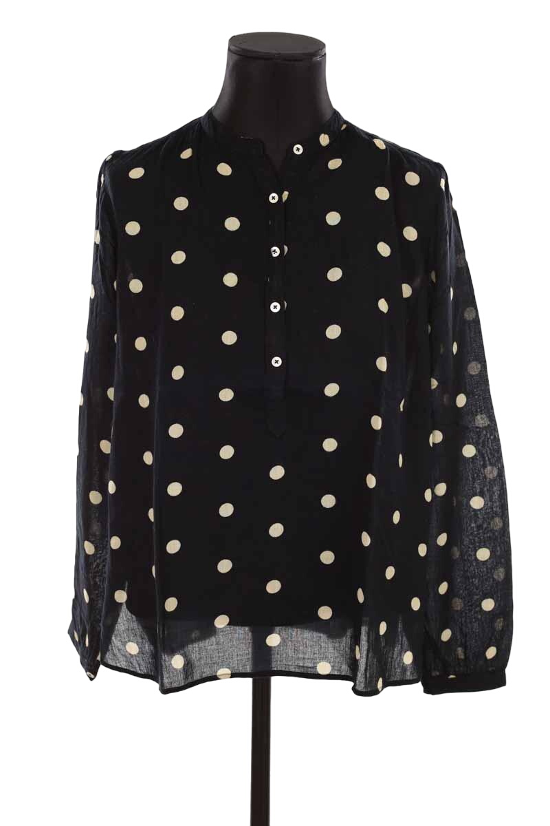 Cotton blouse LAURENCE BRAS - Seconde Main Black