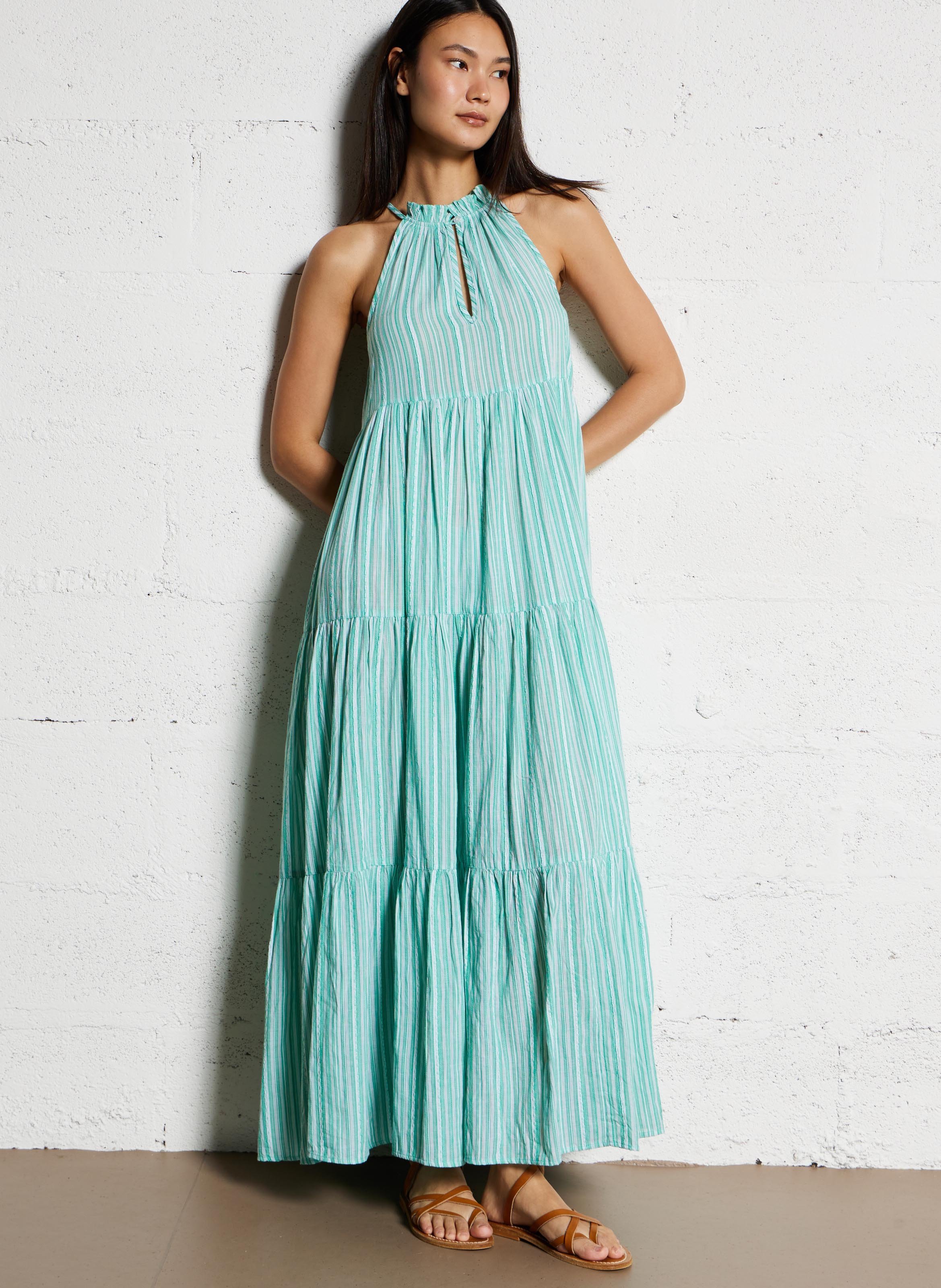ワンピース LIU JO Woman Dress Green WA5467T4312 80135 Long dress Erba Liu Jo - Women WA5467T4312 | Place des Tendances