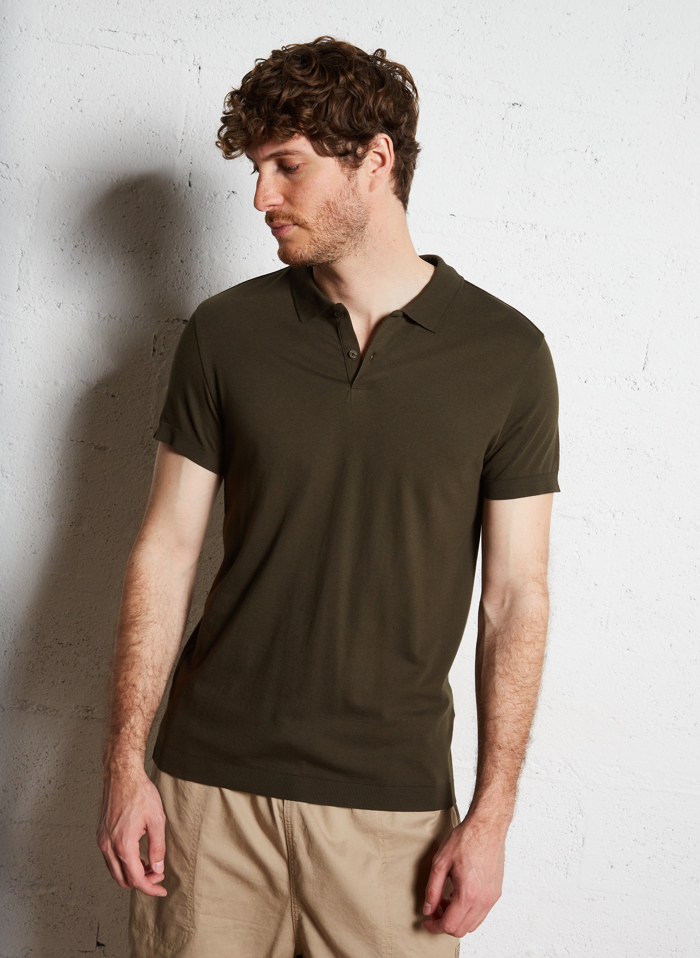 Polo regular-fit en coton mélangé IKKS