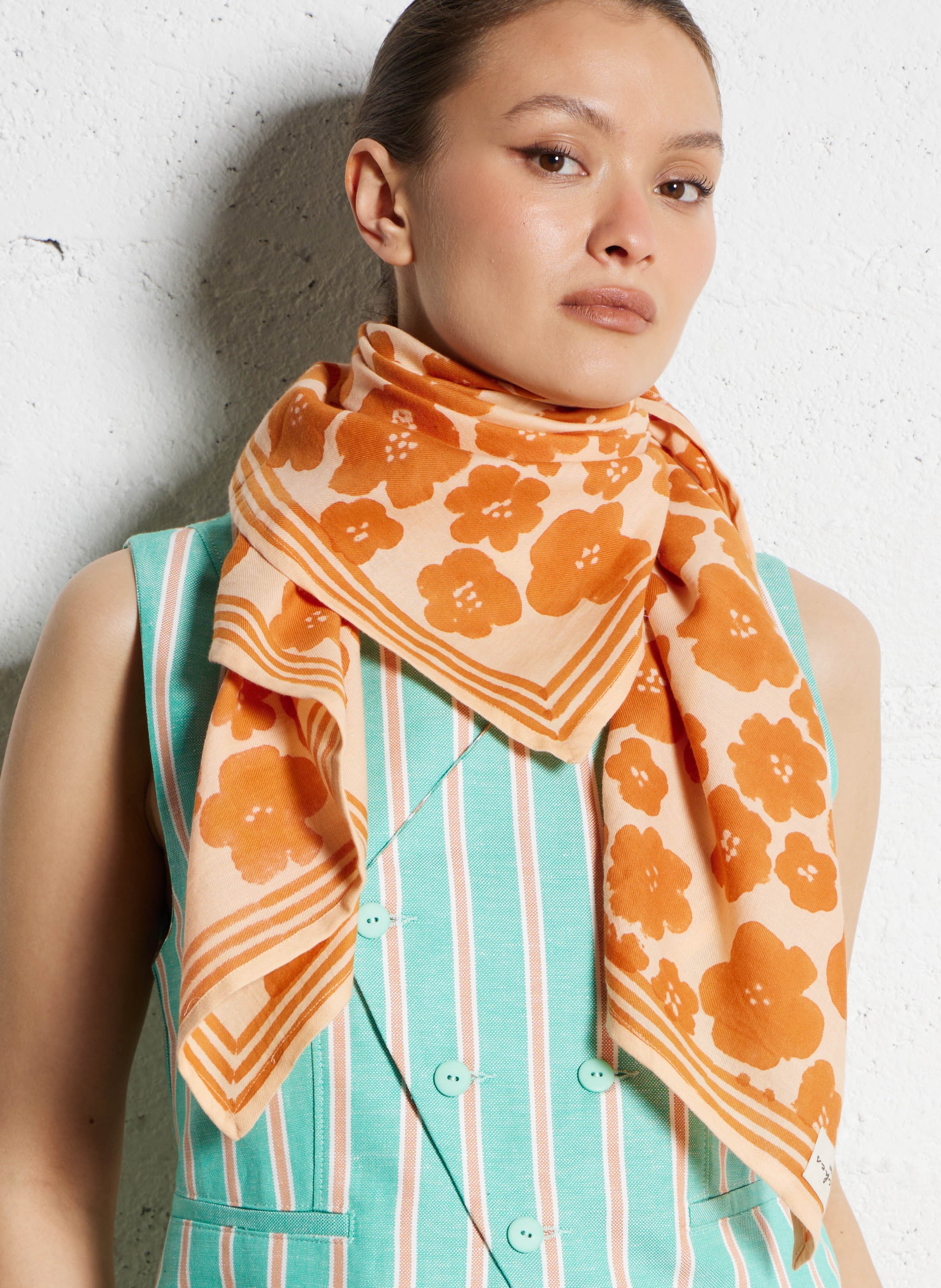 Foulard en coton APACHES COLLECTIONS Orange