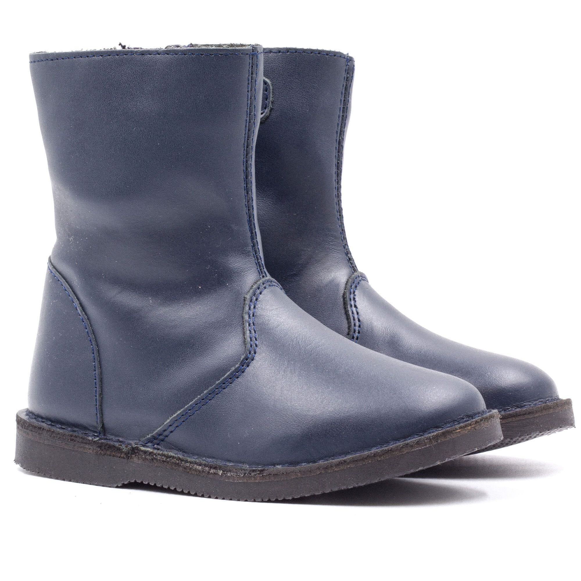 Baby fur-lined boots Boni & Sidonie Blue