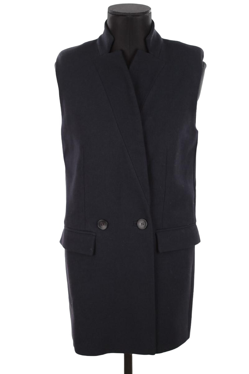 Navy sleeveless jacket IRO - Seconde Main Blue