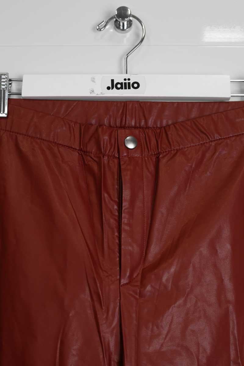 Slim leather pants ISABEL MARANT ÉTOILE - SECONDE MAIN Red