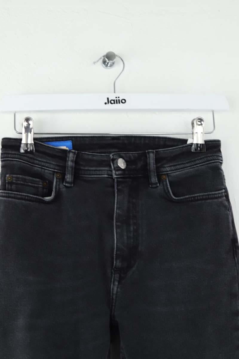 Cotton skinny jeans ACNE STUDIOS - Seconde Main Black