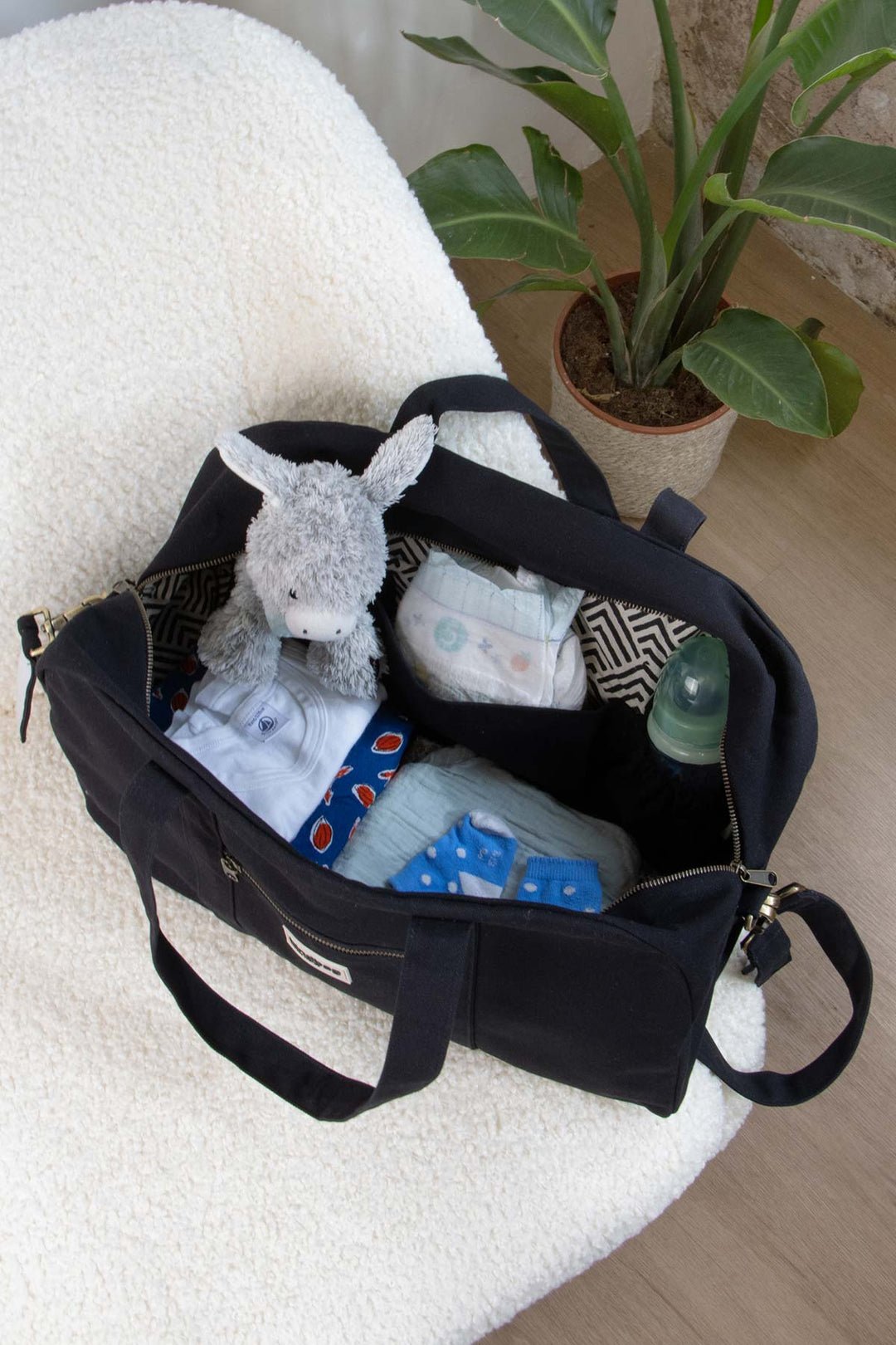 Basile diaper bag HINDBAG Black