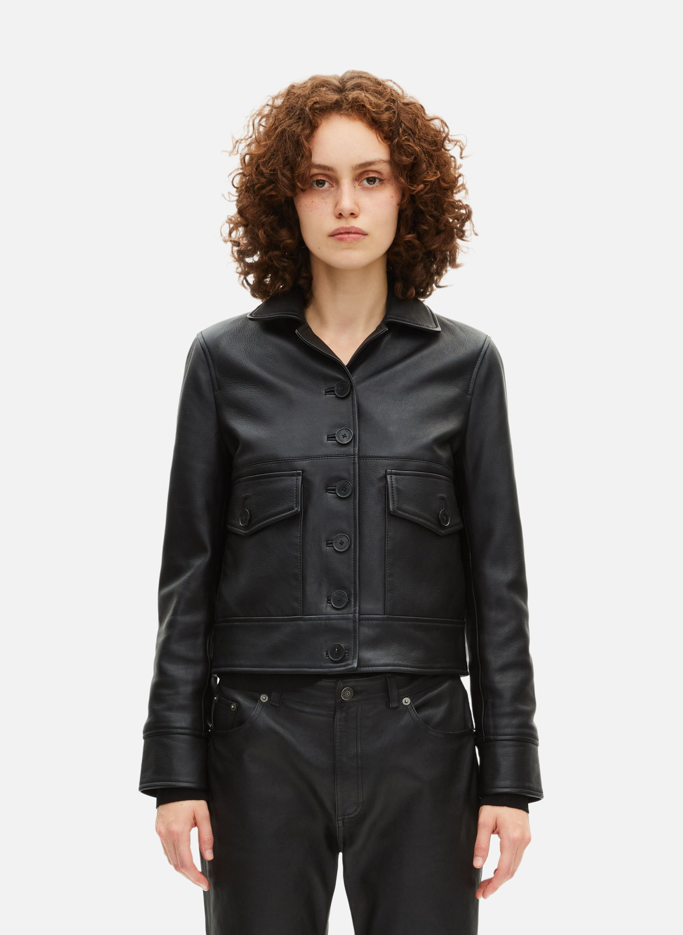 Bengale suede zipped jacket THE KOOPLES Black