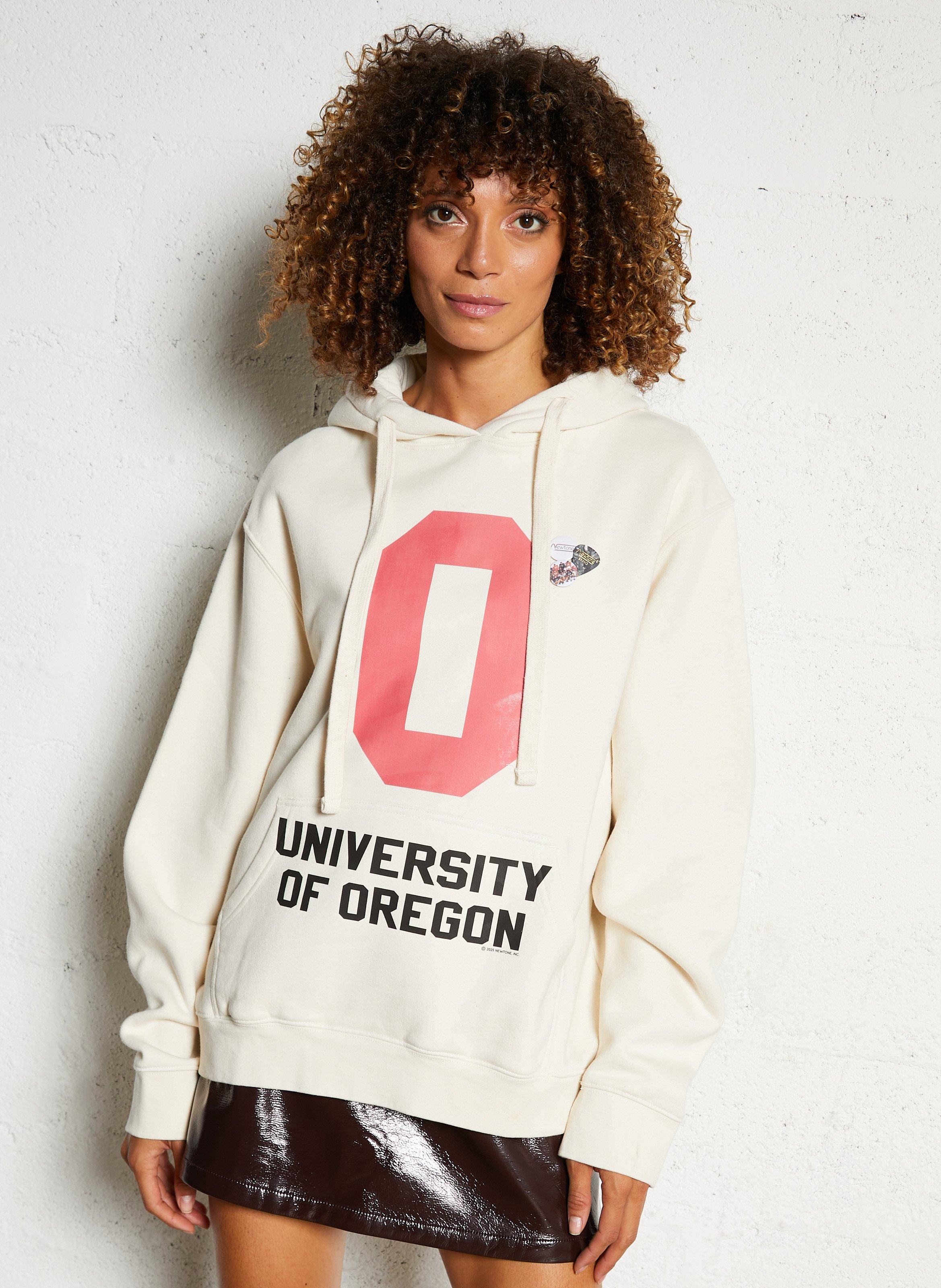 Sweat à capuche oversize en coton mélangé NEWTONE Beige