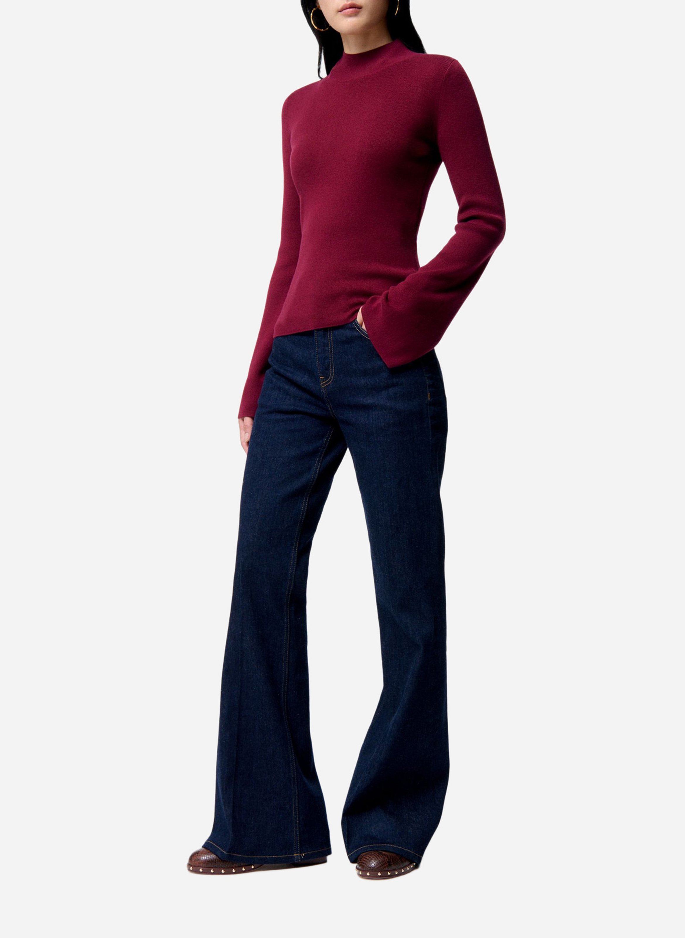 Alpaca wool sweater Red