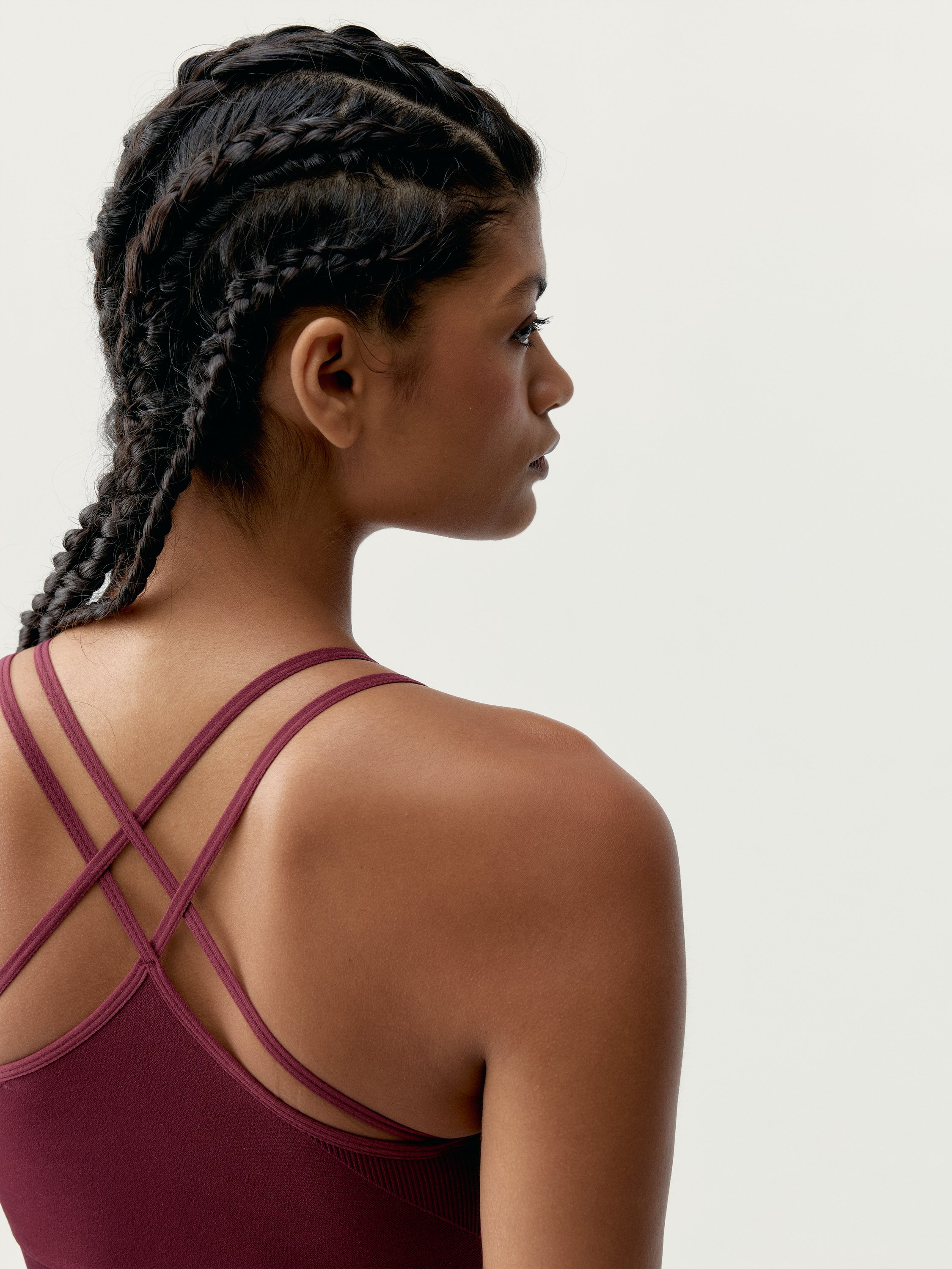 Seamless high support sports bra BORN LIVING YOGA Red