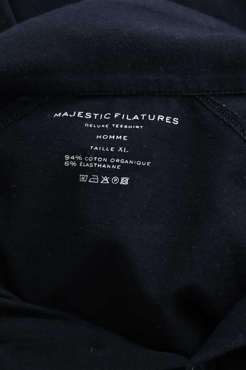 T-shirt MAJESTIC FILATURES - SECONDE MAIN Black