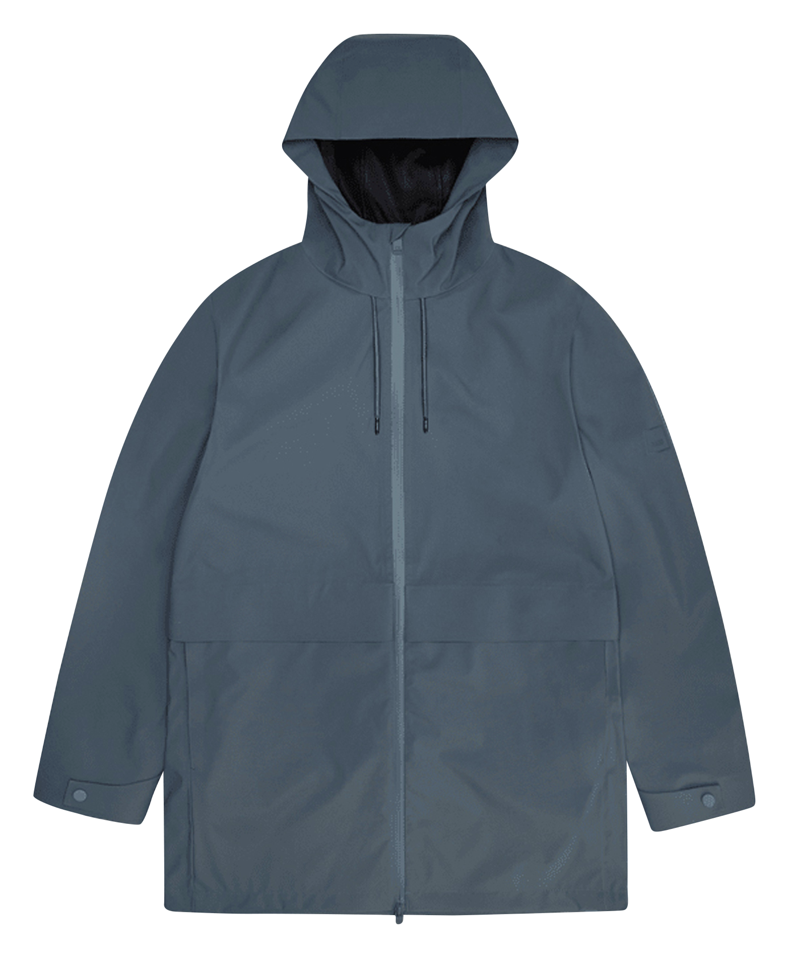 Imperméable col montant à capuche RAINS Bleu