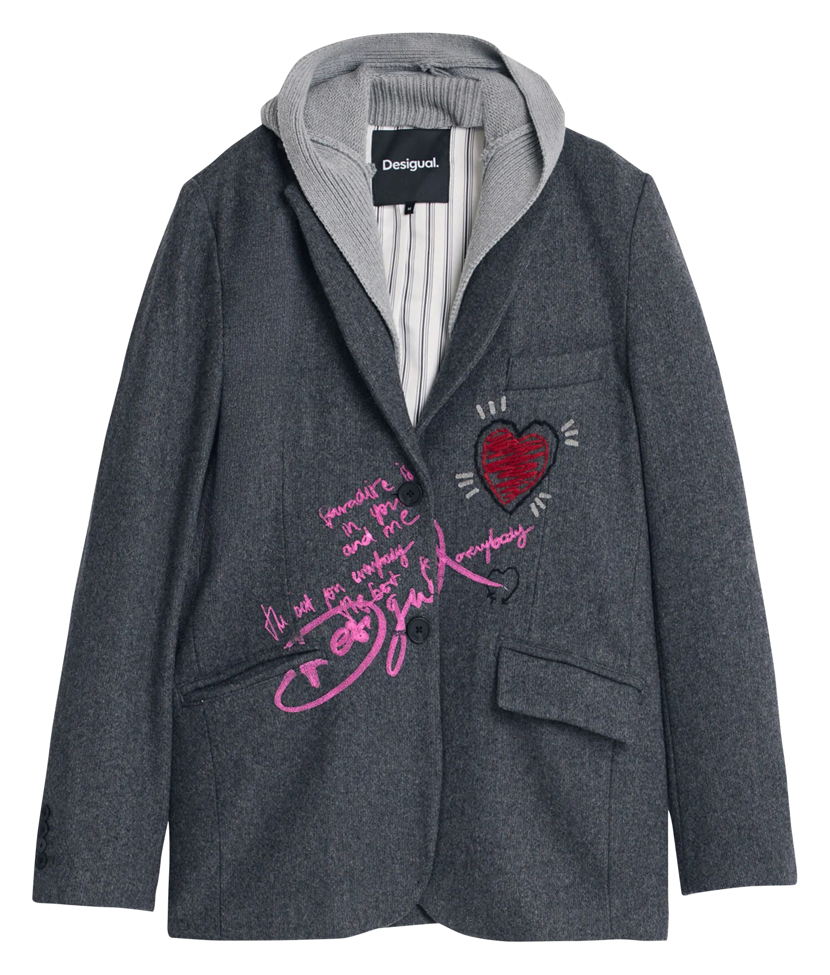 Veste col tailleur  DESIGUAL Noir