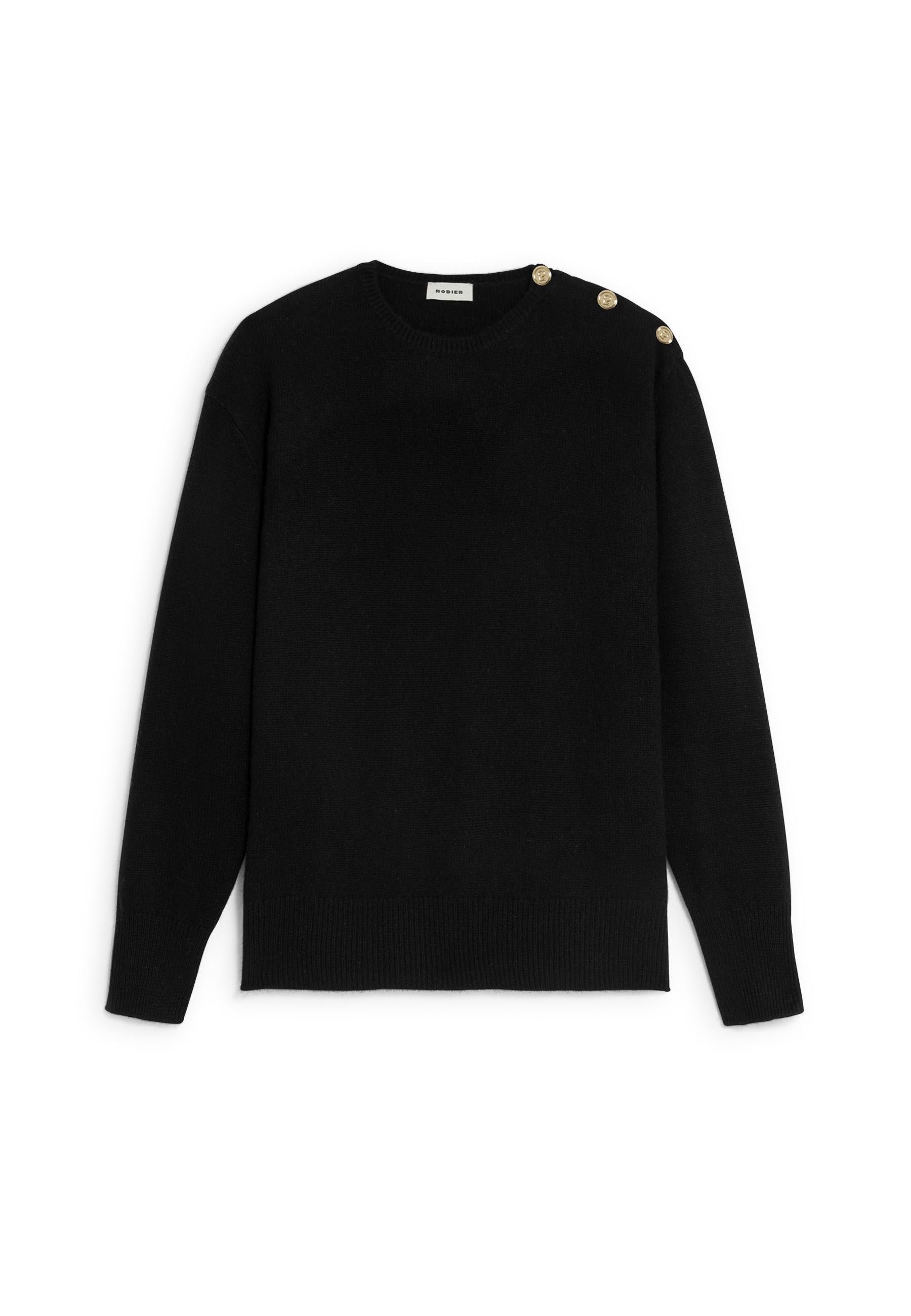 Oversized cashmere sweater RODIER Black
