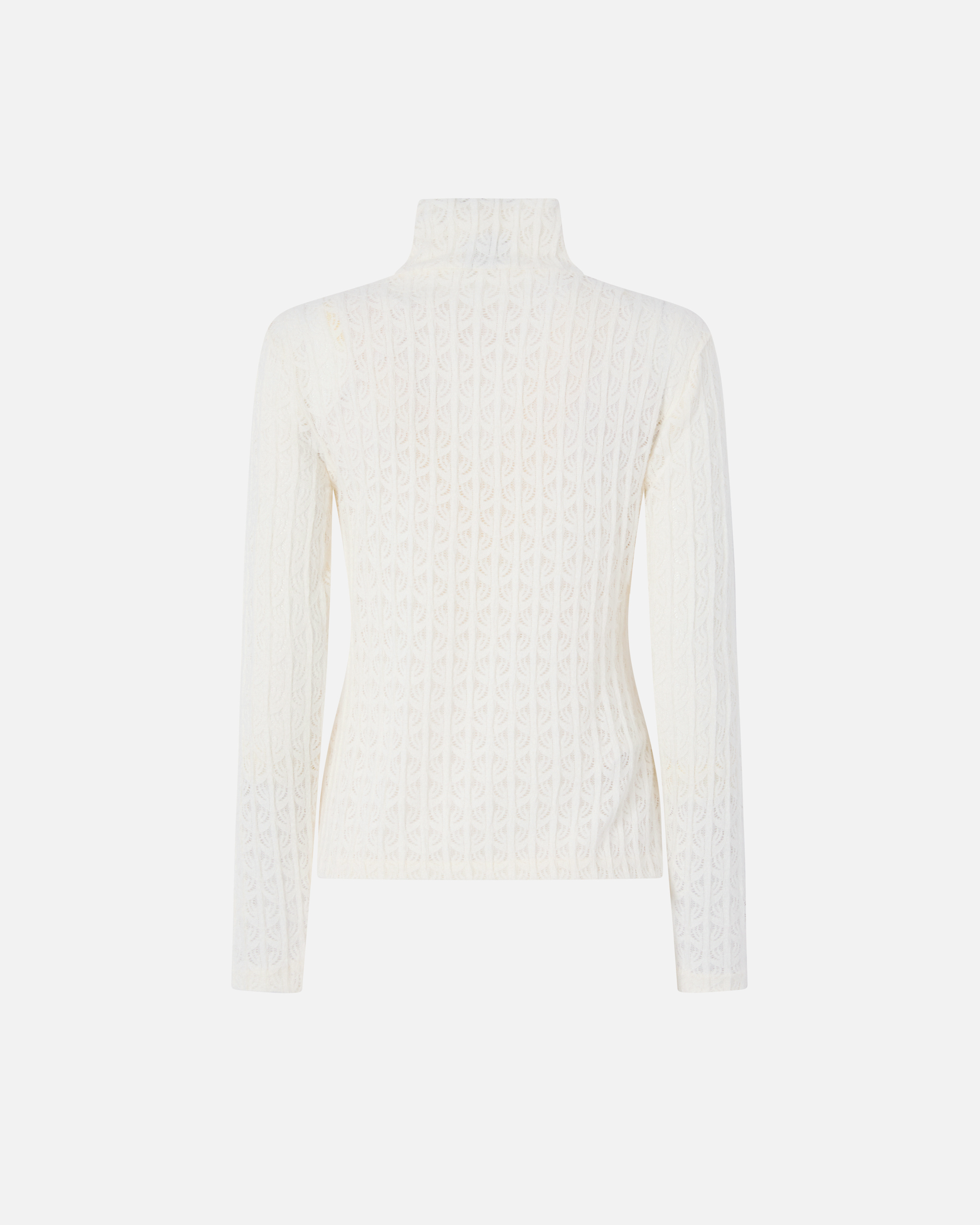 Lace sweater with sheer details PINKO White