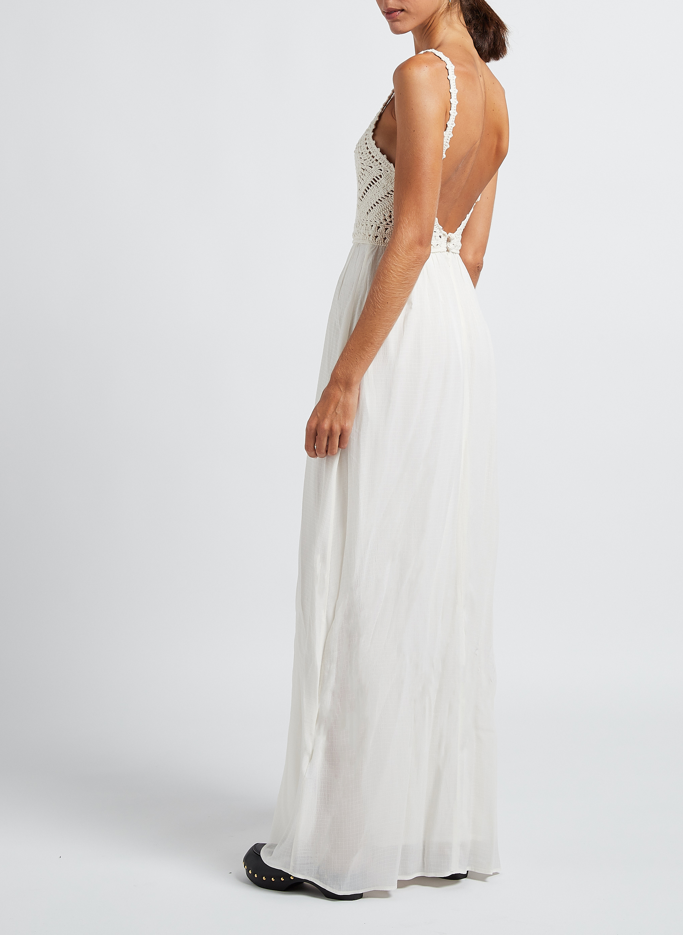 Sabots mocassins à clous en cuir SABOTS YOUYOU Noir