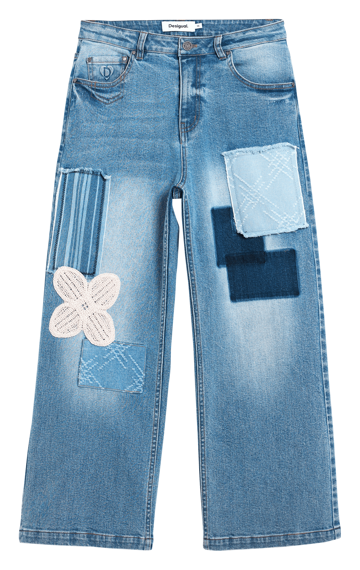 Capri-Jeans DESIGUAL Blau