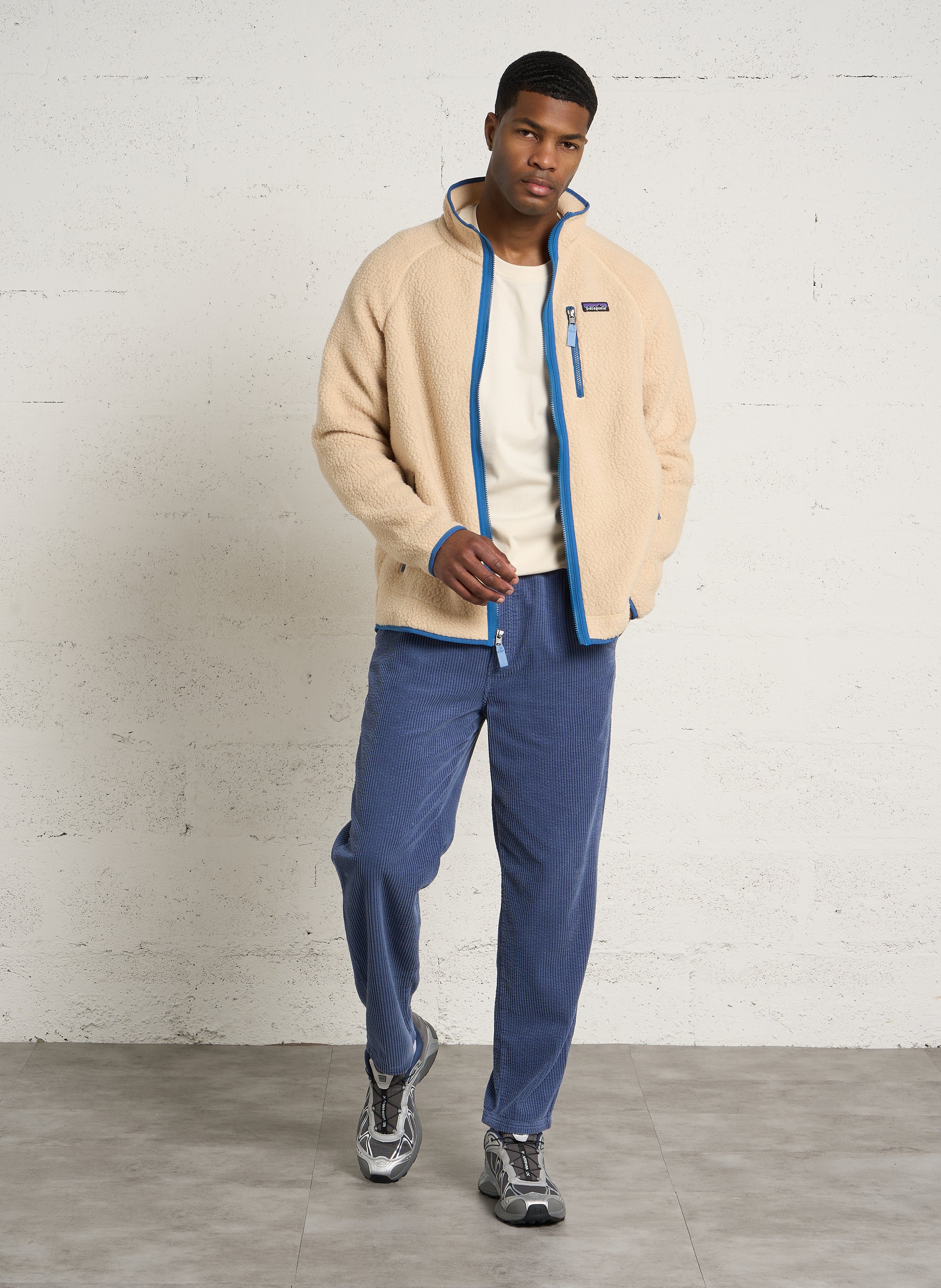 Strukturierte Fleecejacke mit Stehkragen PATAGONIA Beige