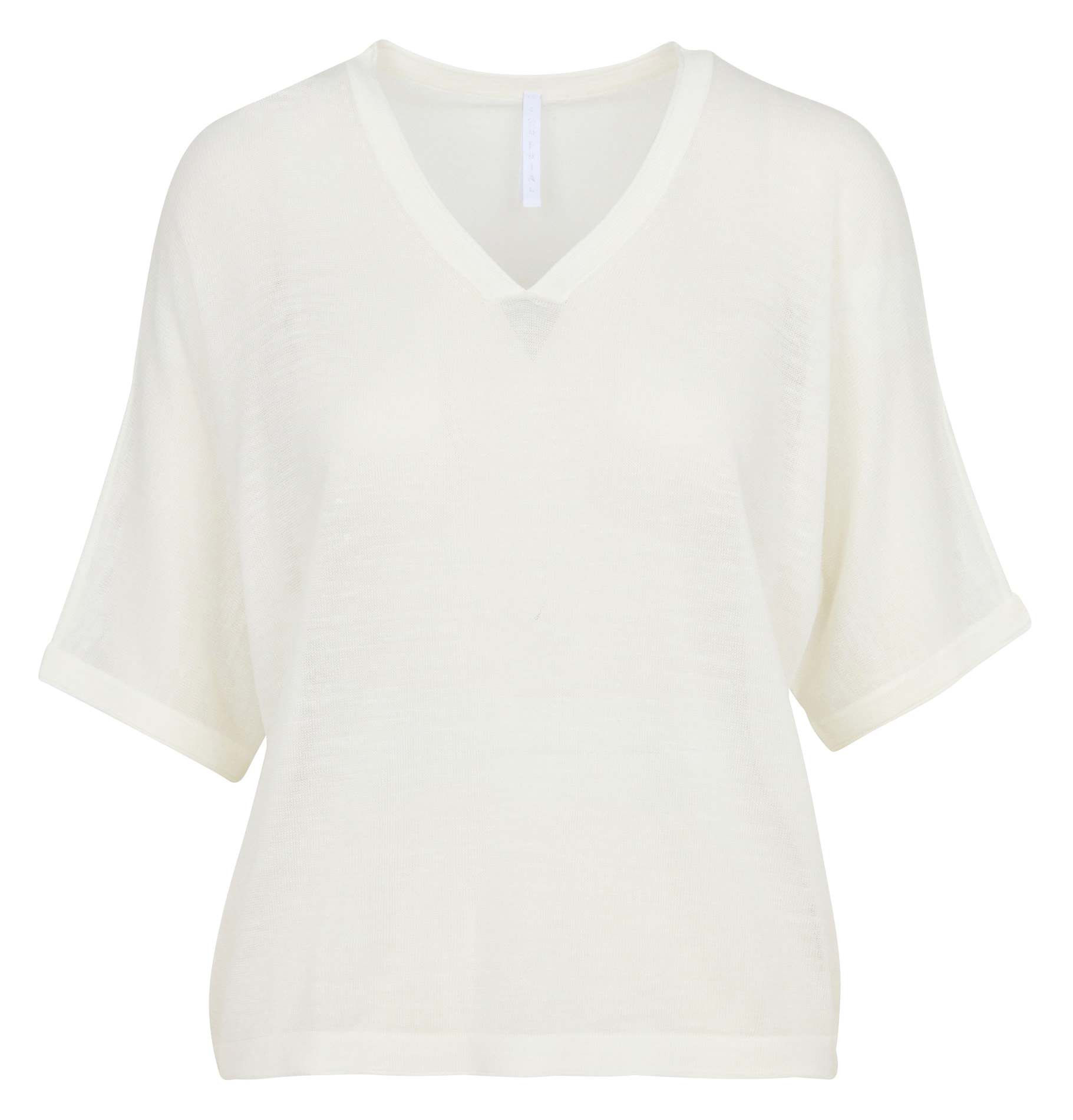 Ruimvallende, fijngebreide trui met V-hals IMPERIAL