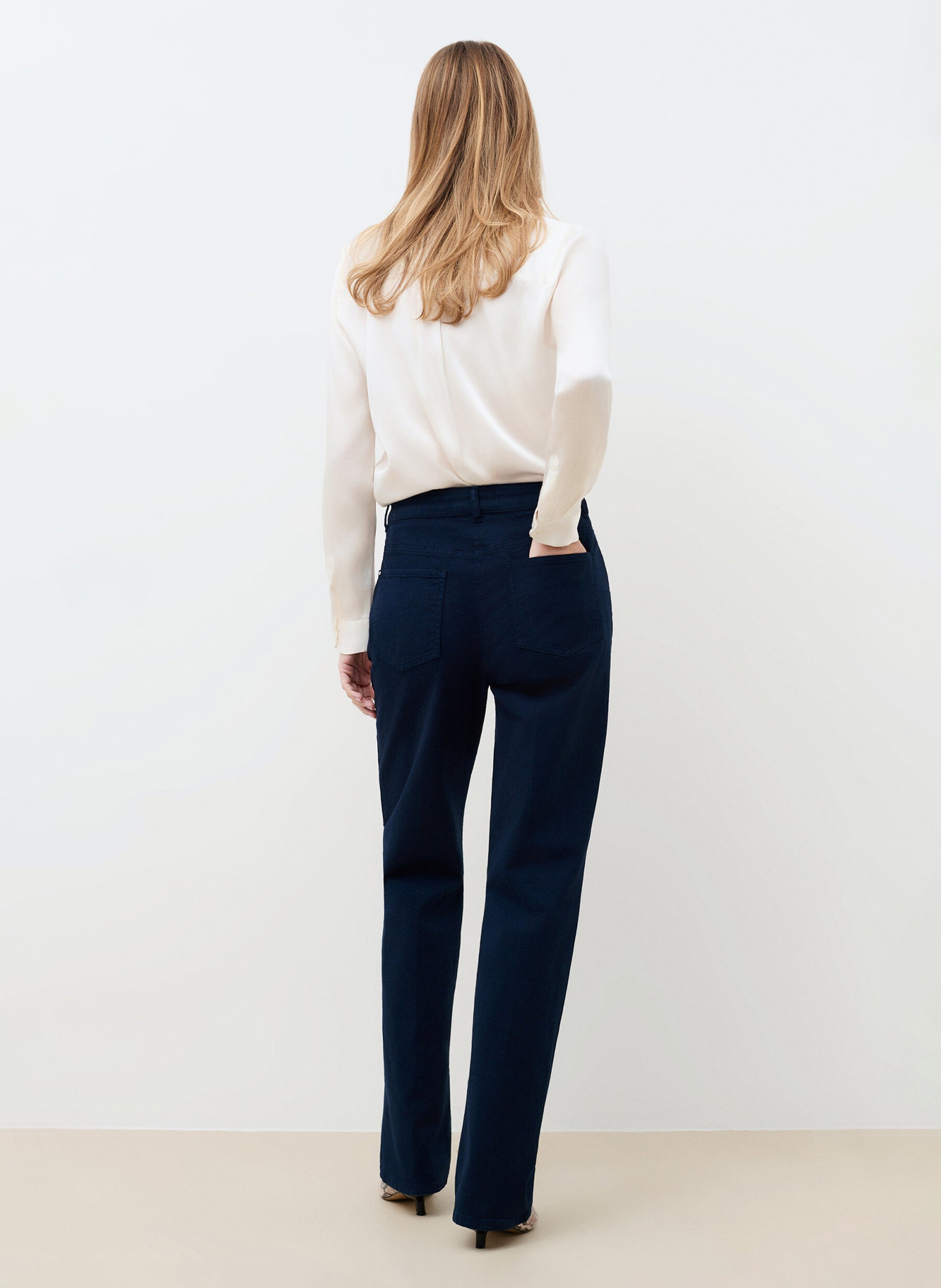 Straight Cut Jeans aus Bio-Baumwoll-Mix CAROLL Blau