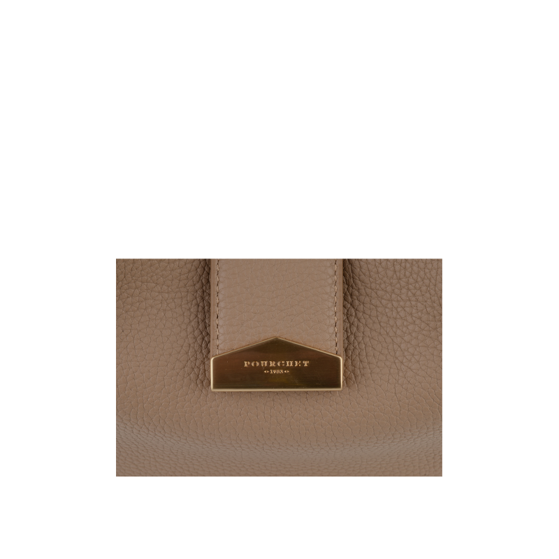 Beige messenger bag Brown