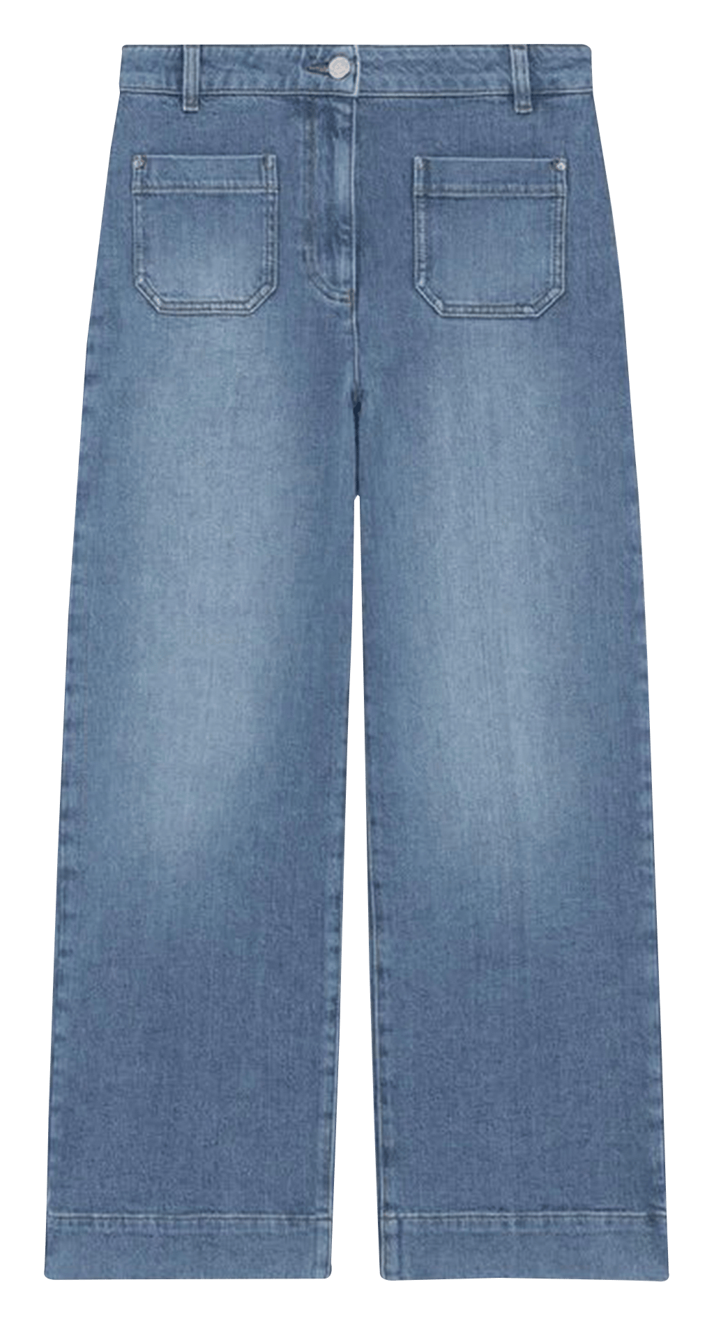 Jean flare en coton mélangé CAROLL Bleu