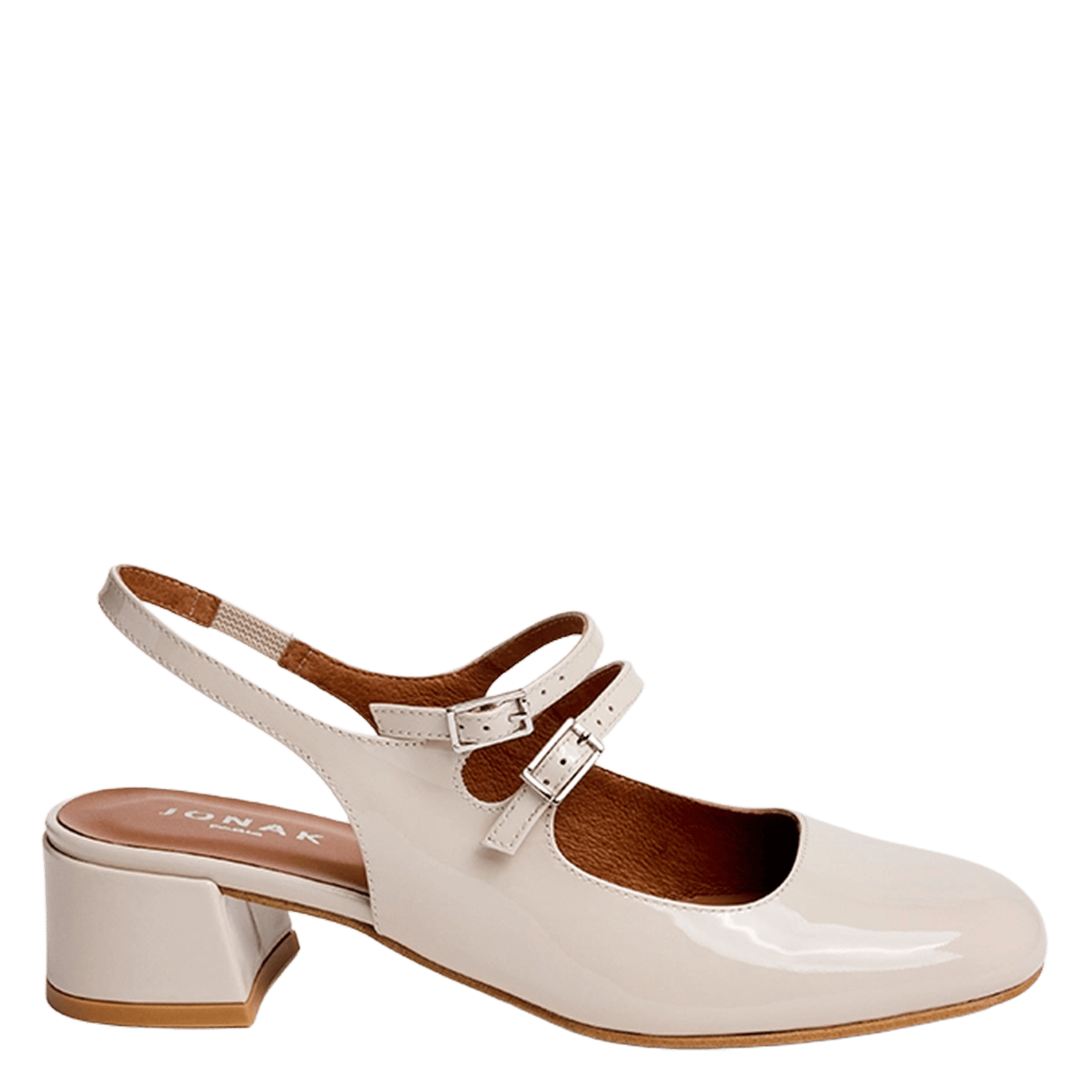 Leather babies slinbacks JONAK White