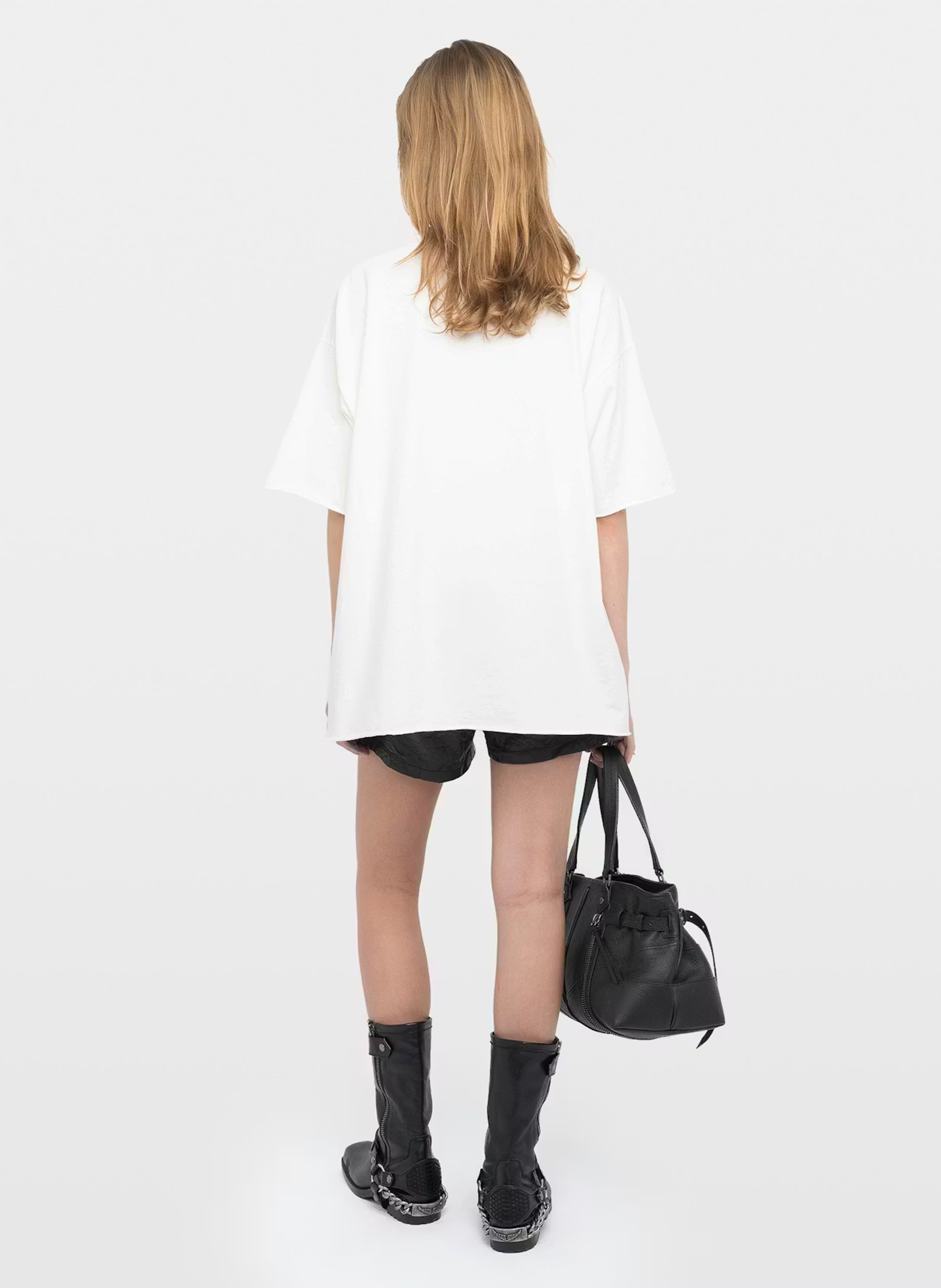 Rundhals-T-Shirt aus Bio-Baumwolle ZADIG&VOLTAIRE Weiss