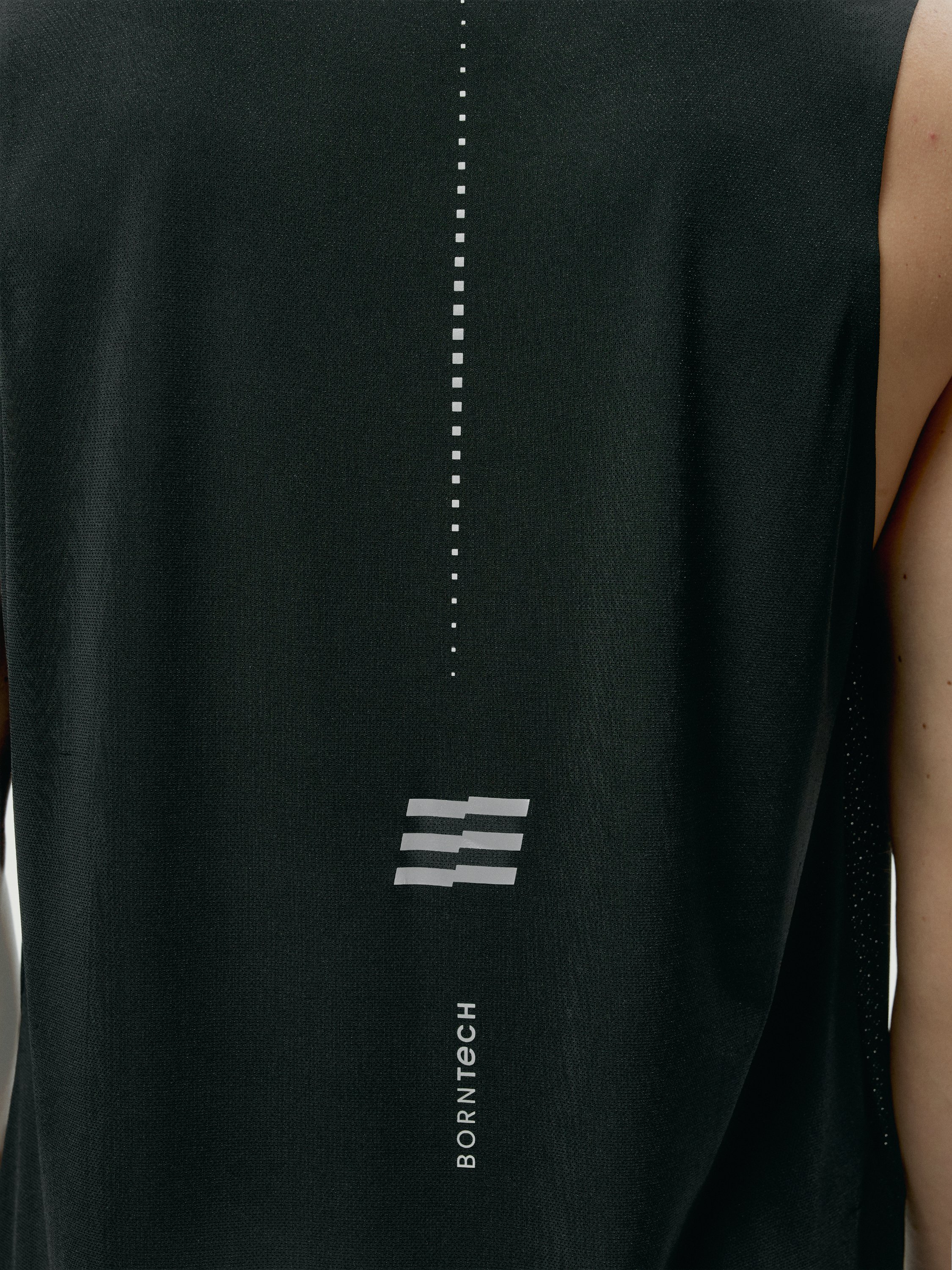 Men's running t-shirt ryder run performance BORN Black