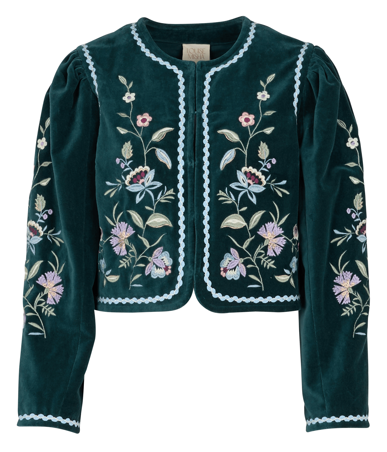 Bestickte Samtjacke LOUISE MISHA Grun