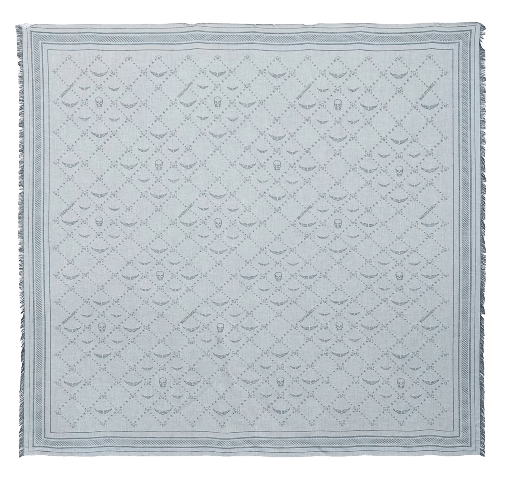 Foulard en jacquard imprimé ZADIG&VOLTAIRE Bleu