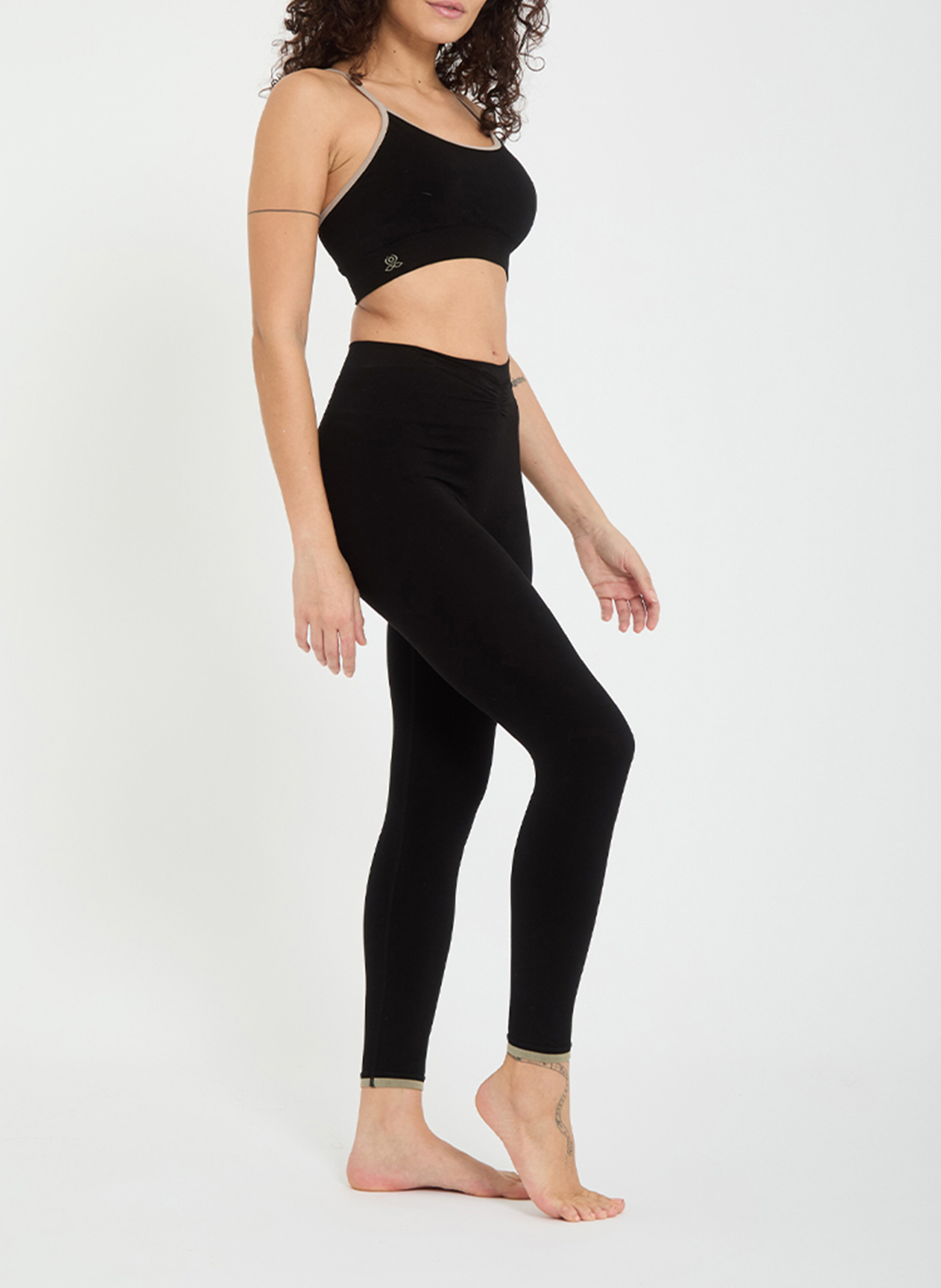 Base City - Sport-Leggings YOGA SEARCHER Schwarz