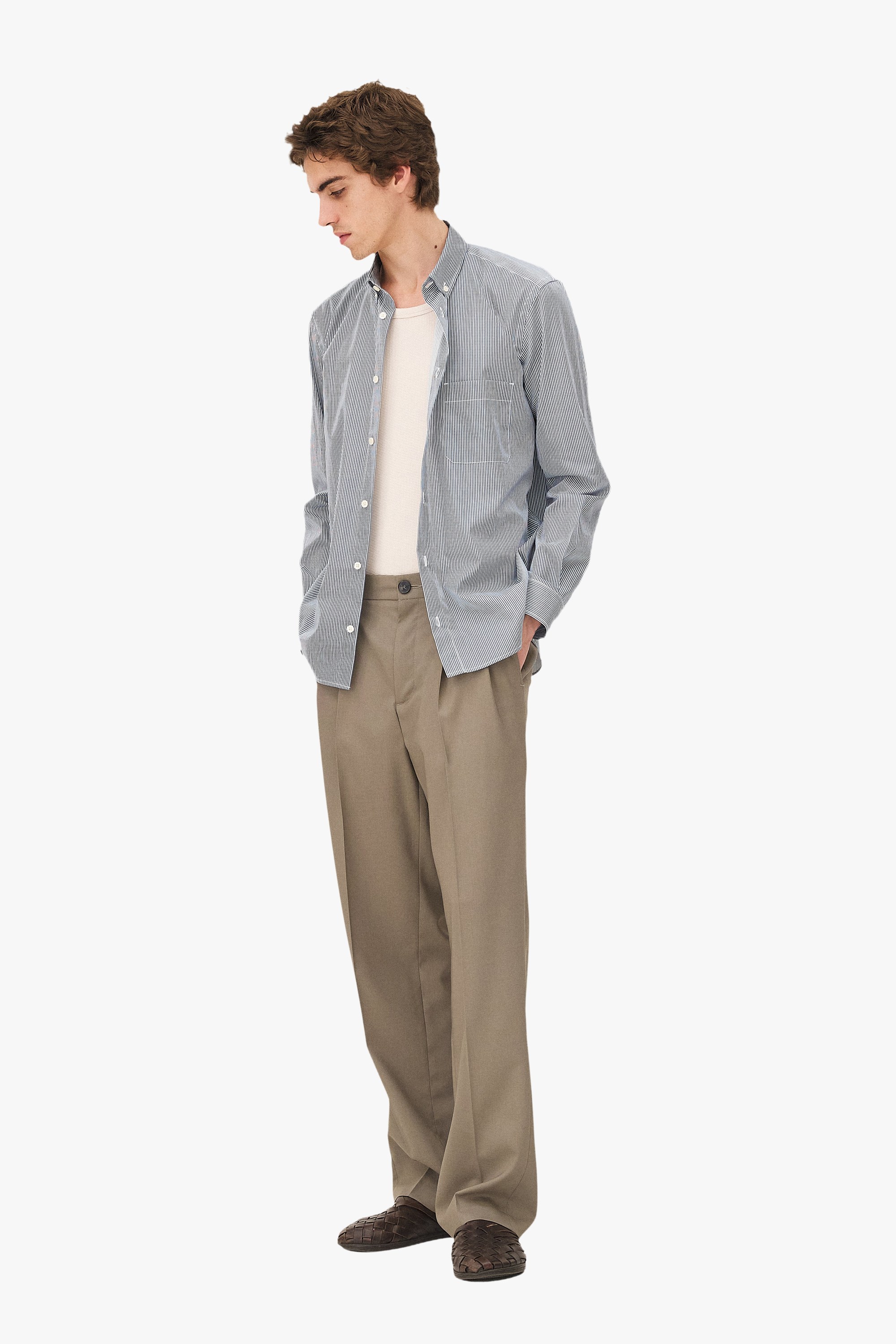 Striped Curtis Shirt Noyoco Blue