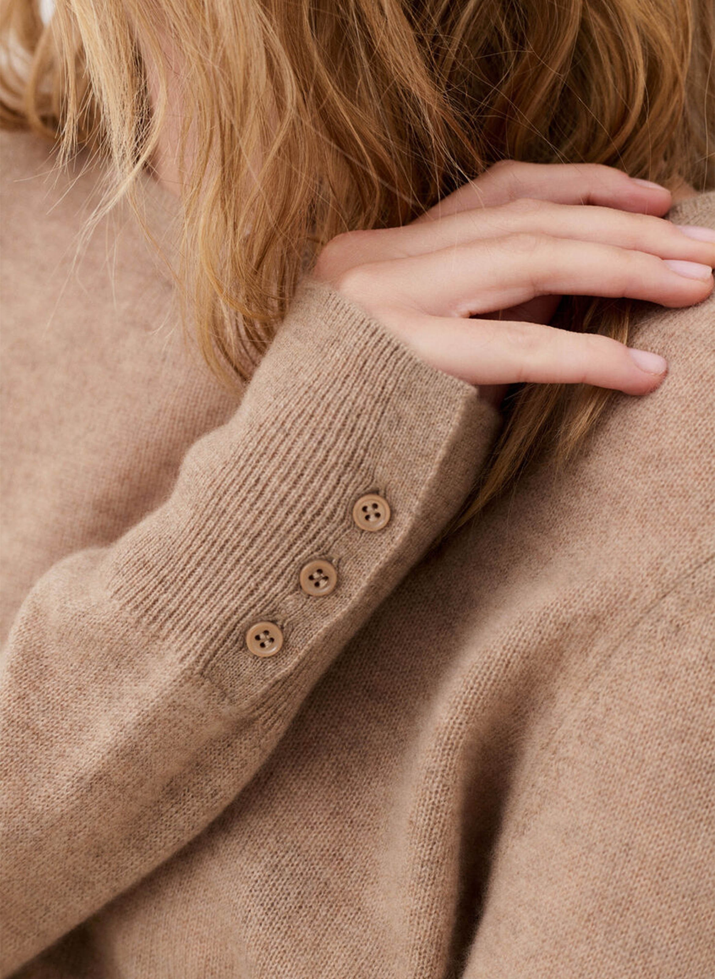Pull en cachemire col bateau | Marron CAROLL Femme